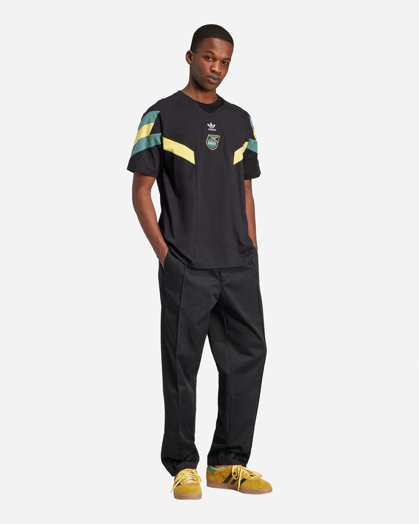 Abbigliamento calcio ufficiale ADIDAS JAMAICA 24-25 OG M - Nero - 3 | Cisalfa Sport