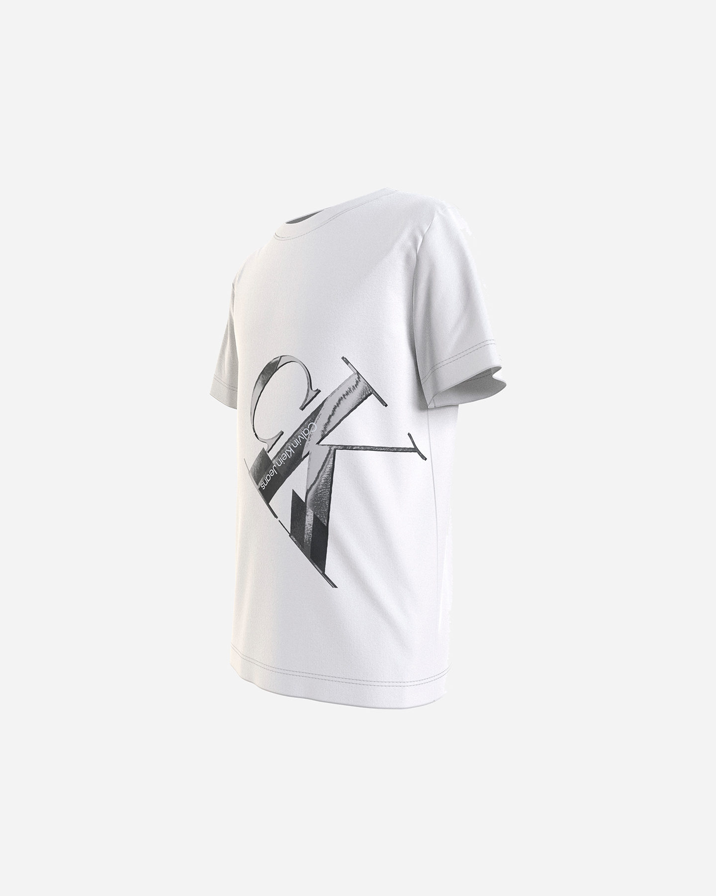 T-shirt CALVIN KLEIN JEANS BIG LOGO JR - Bianco - 1 | Cisalfa Sport