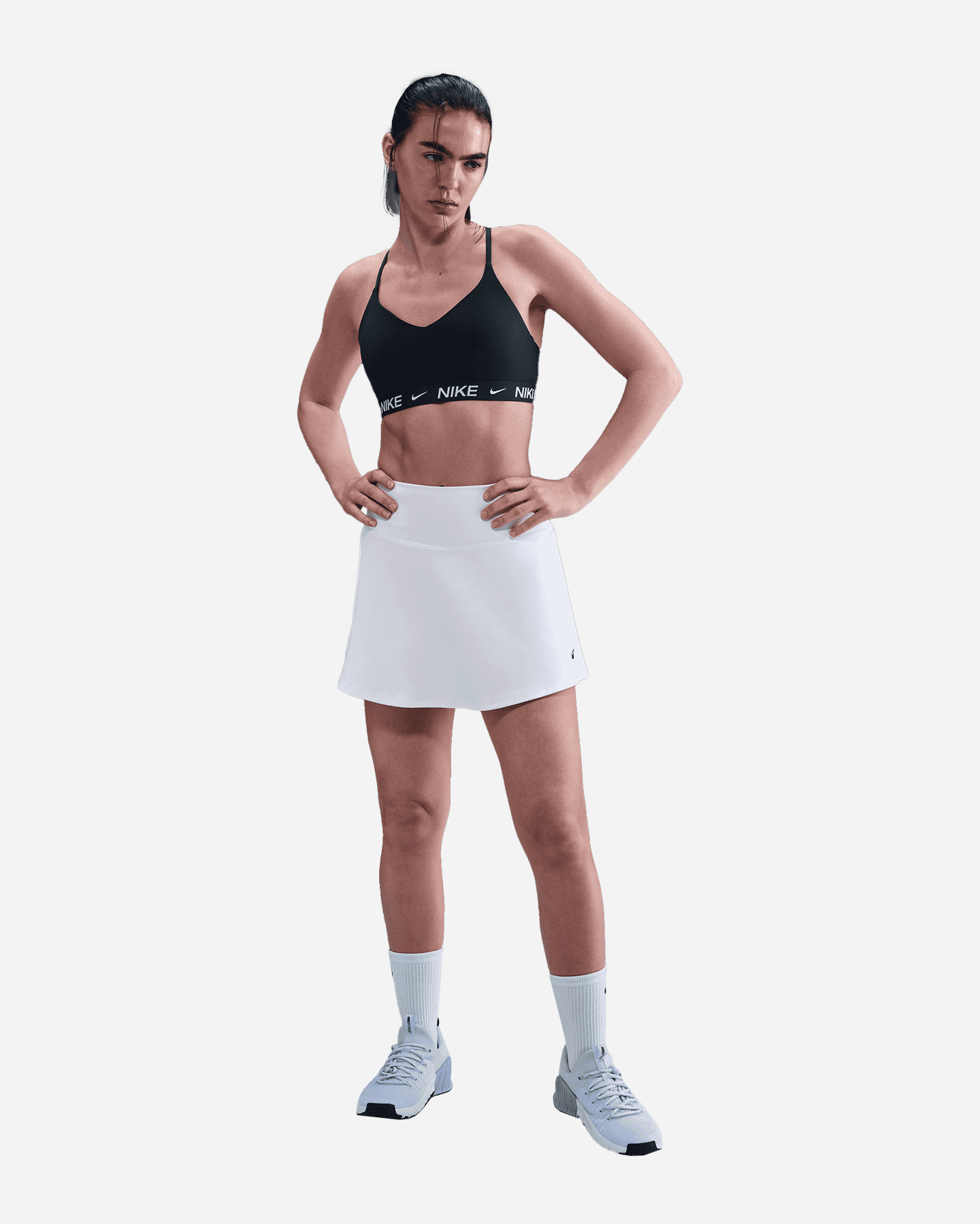 Bra training NIKE INDY LS W - Blu - 2 | Cisalfa Sport