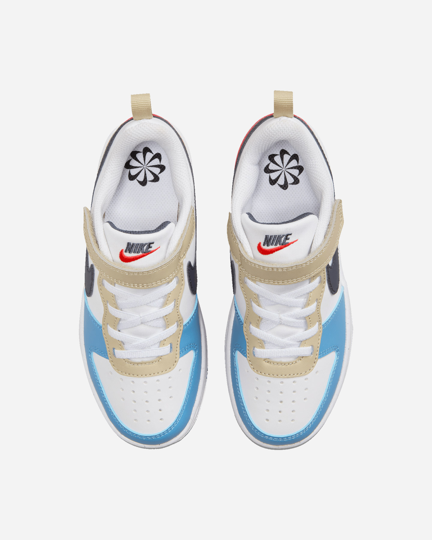 Scarpe sneakers NIKE COURT BOROUGH LOW RECRAFT PS JR - Bianco - 2 | Cisalfa Sport