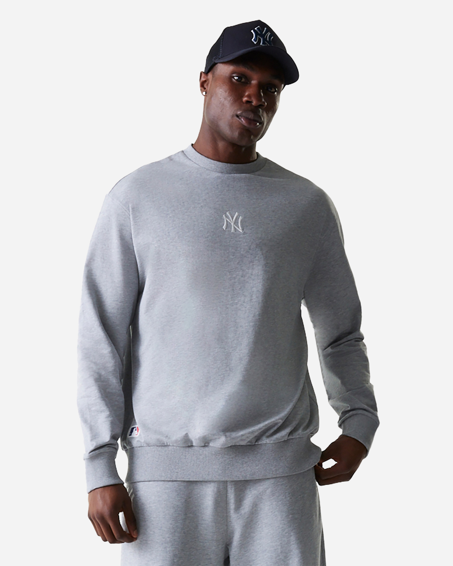 Felpa NEW ERA SMALL LOGO YANKEES M - Grigio - 0 | Cisalfa Sport