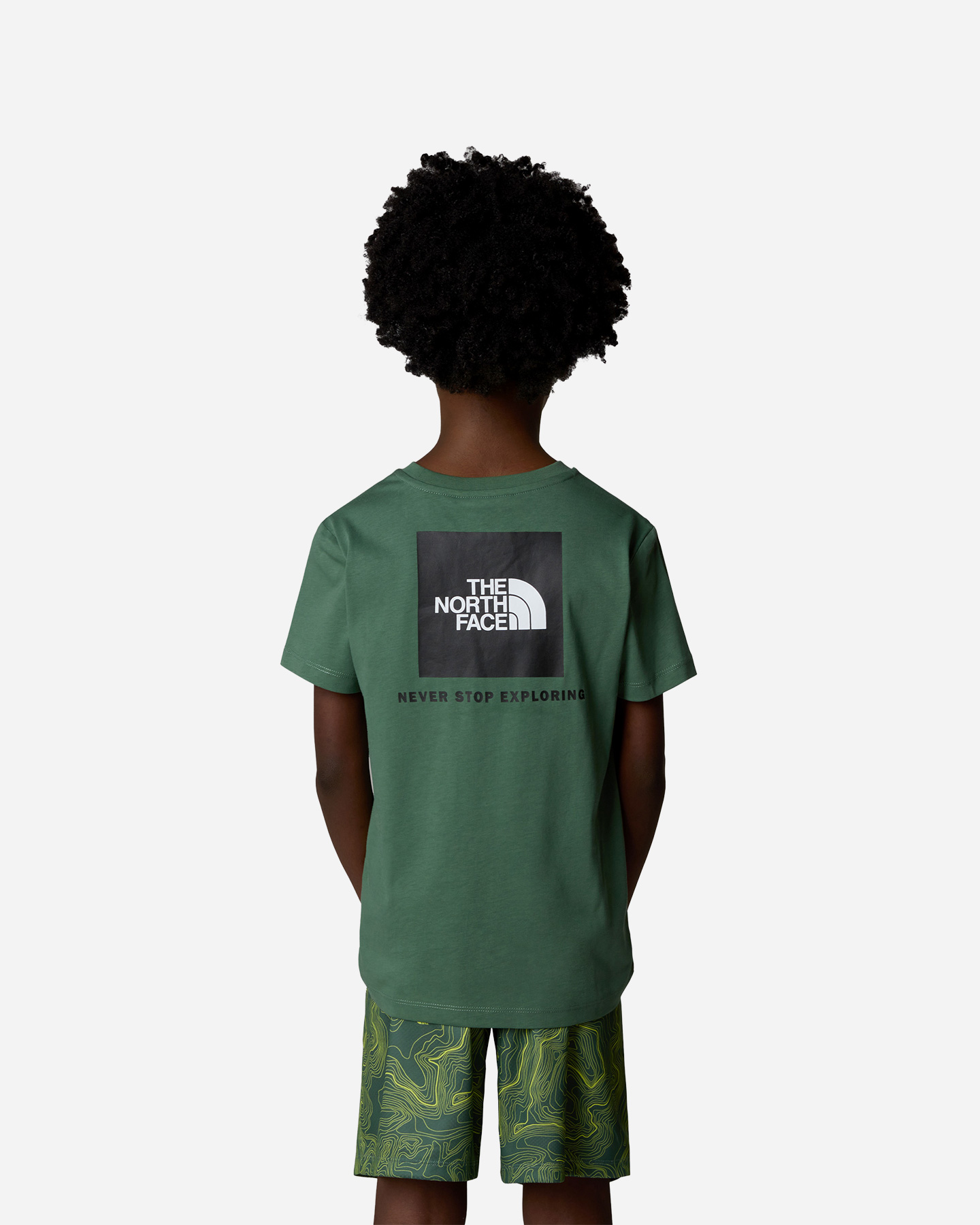 T-shirt THE NORTH FACE BOX LOGO BACK JR - Verde - 3 | Cisalfa Sport