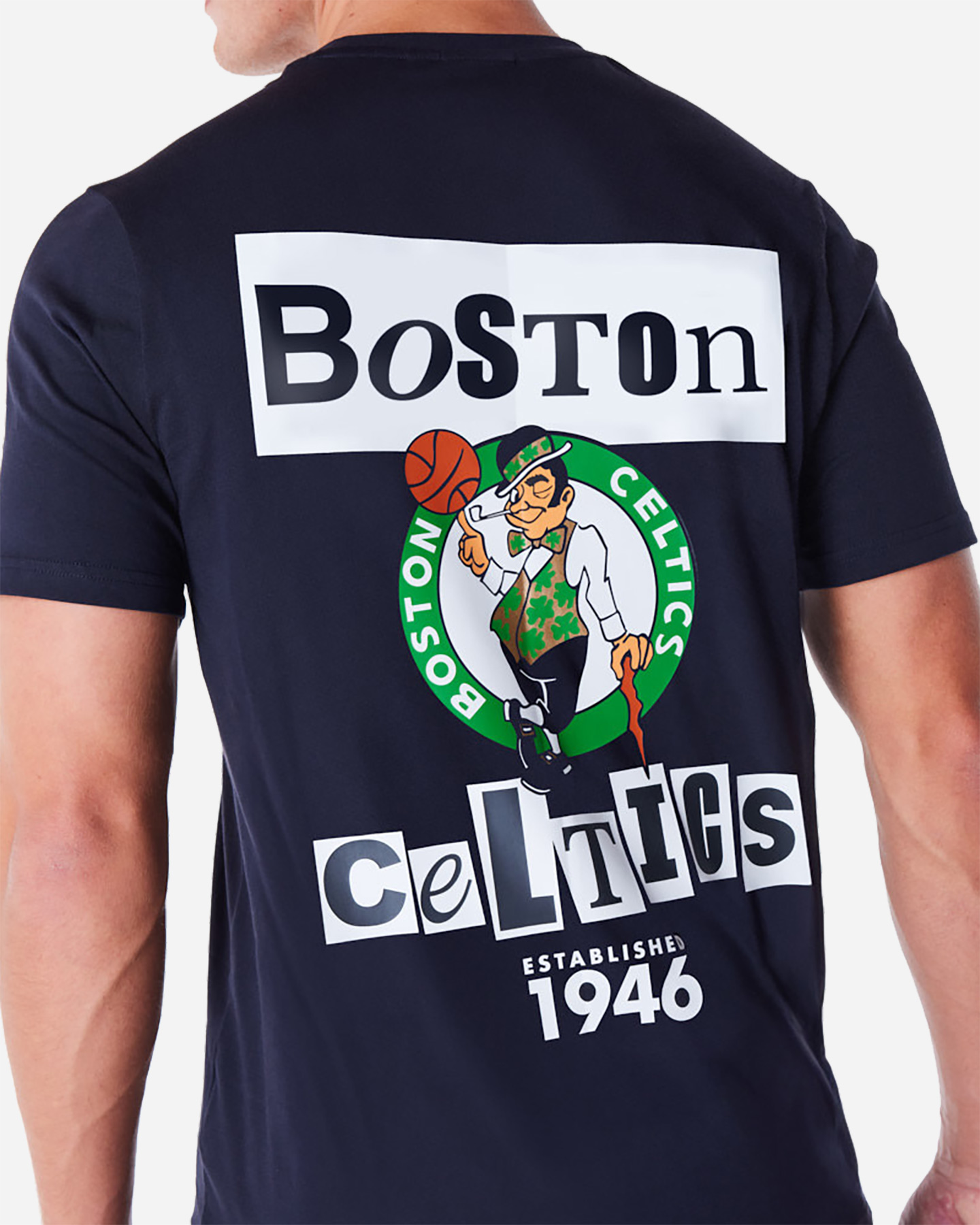 Abbigliamento basket NEW ERA NEWSPAPER CELTICS M - Blu Navy - 4 | Cisalfa Sport