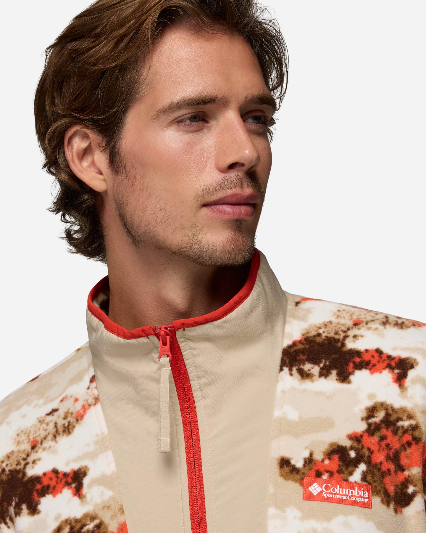 Pile COLUMBIA SEQUOIA GROVE PRINTED M - Rosso - 5 | Cisalfa Sport