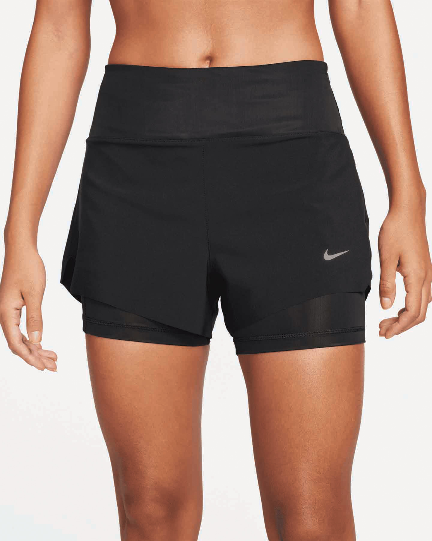 Short running NIKE SWIFT DRI FIT MR 3IN 2IN W - Nero - 1 | Cisalfa Sport