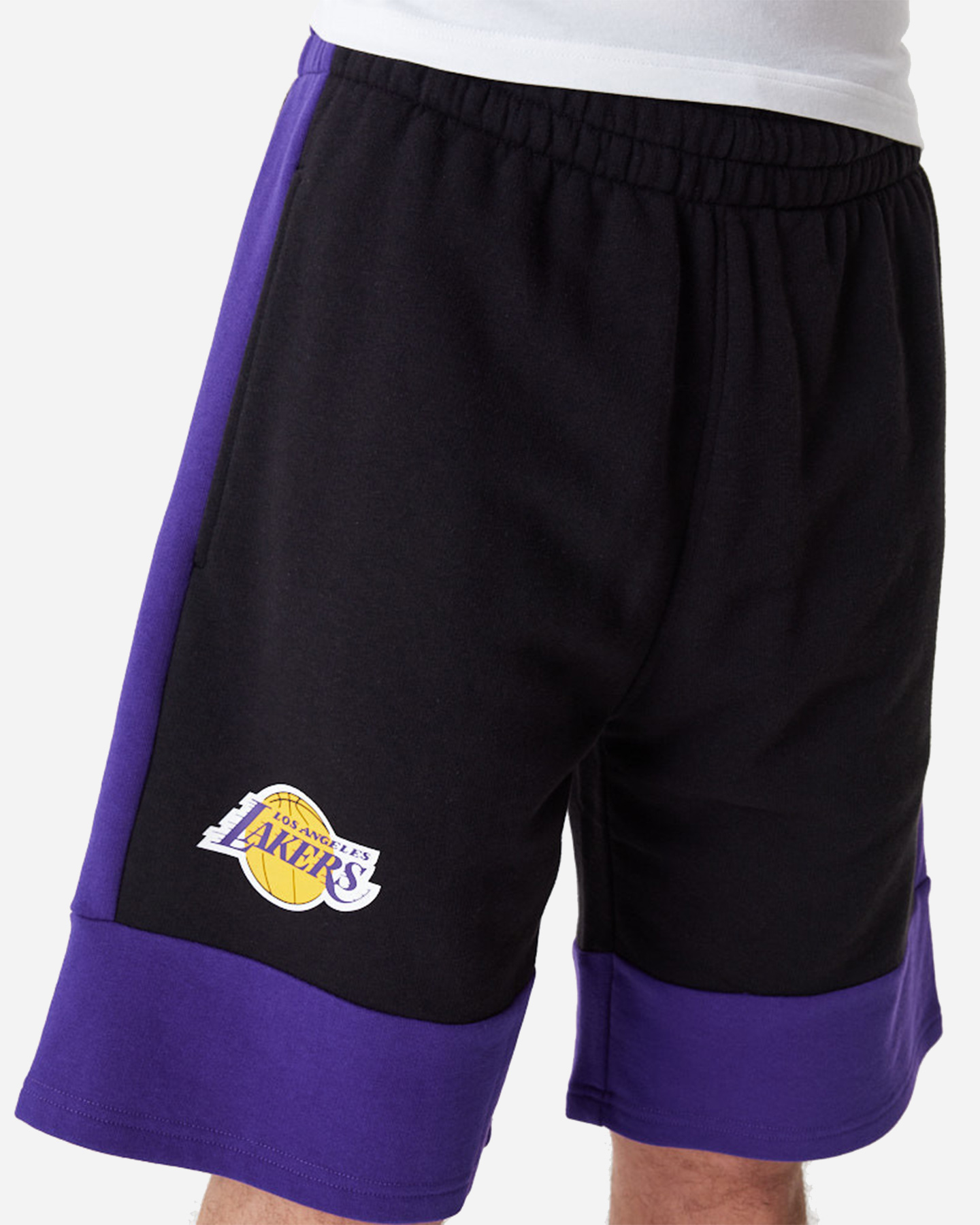 Pantaloncini NEW ERA COLOUR BLOCK LOS ANGELES LAKERS M - Nero - 3 | Cisalfa Sport
