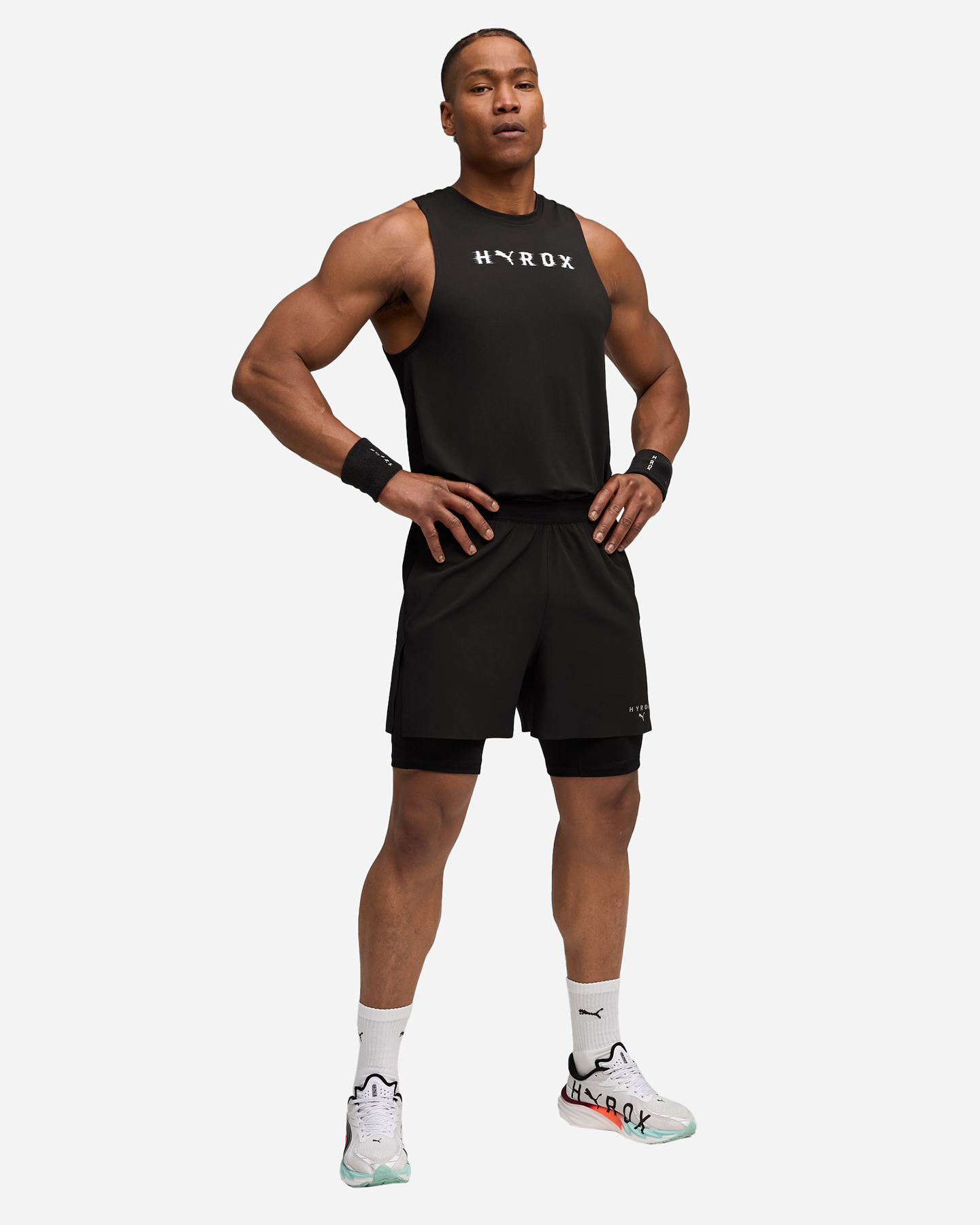 Pantalone training PUMA HYROX 2IN1 M - Nero - 4 | Cisalfa Sport