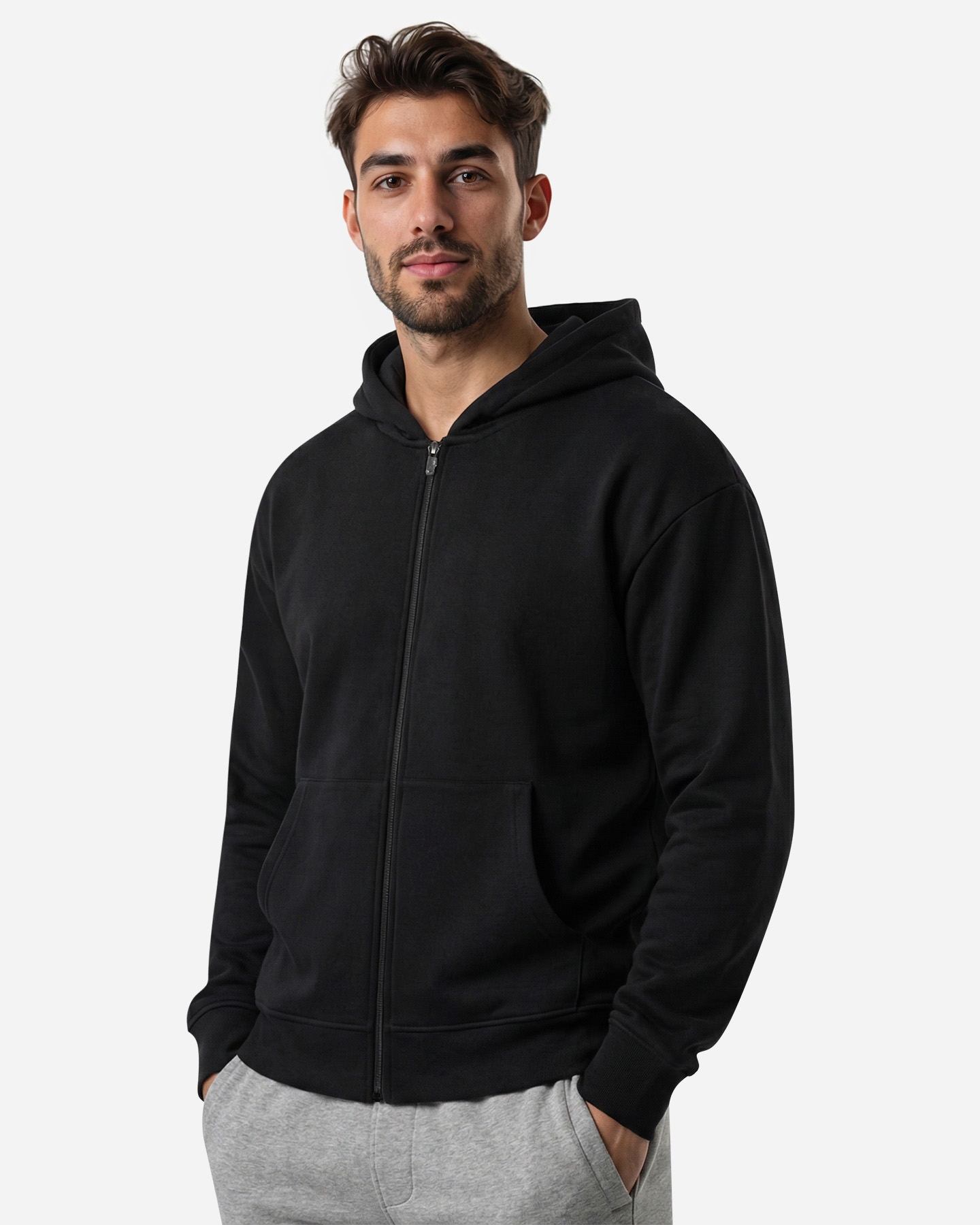 Felpa ABC BASIC ATHLETIC M - Nero - 2 | Cisalfa Sport