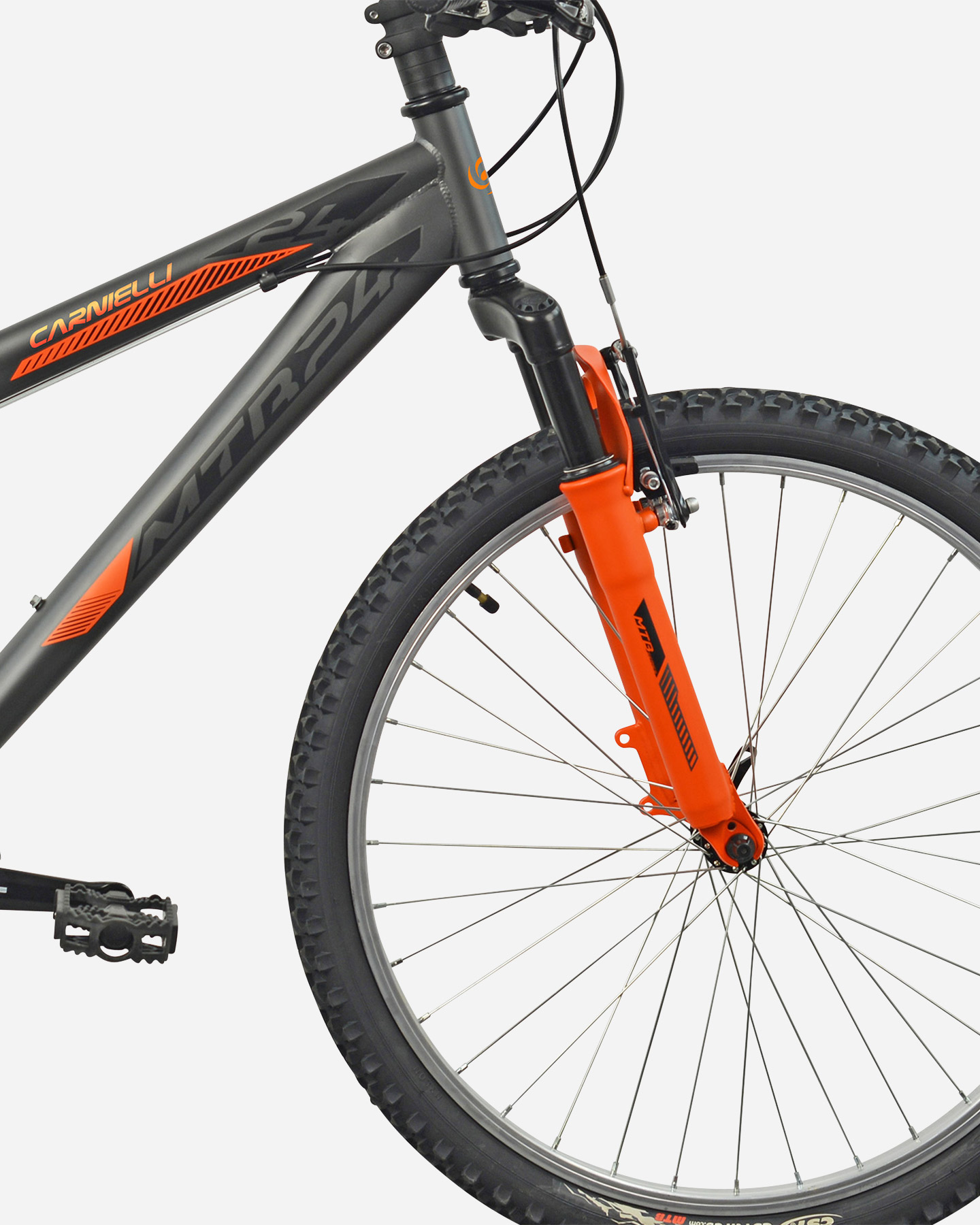 Bici junior CARNIELLI MOUNTAIN BIKE 24 JR - Grigio - 1 | Cisalfa Sport