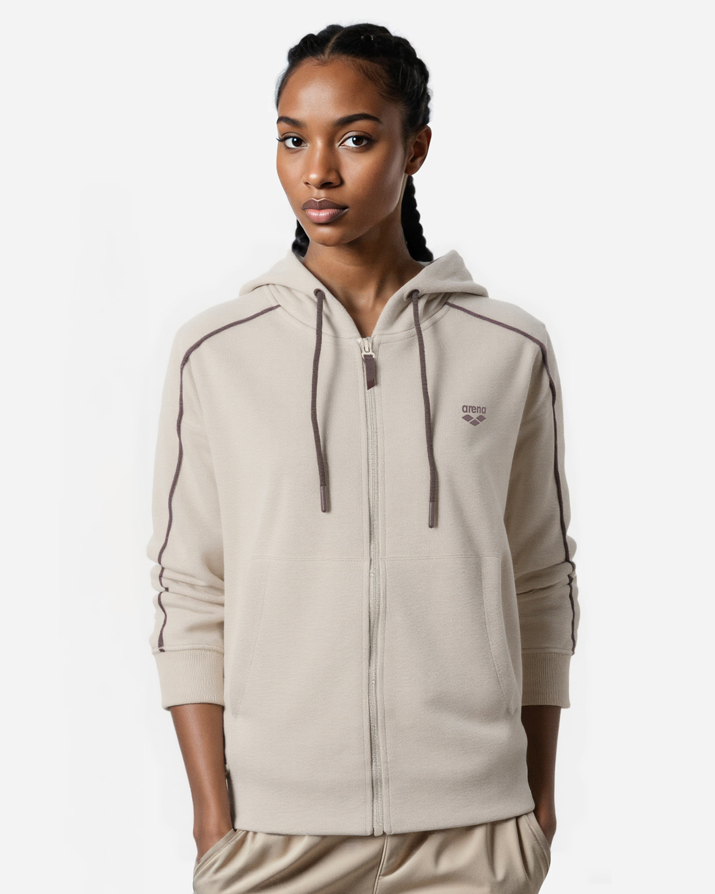 Felpa ARENA ATHLETIC ESSENTIAL W - Bianco - 3 | Cisalfa Sport