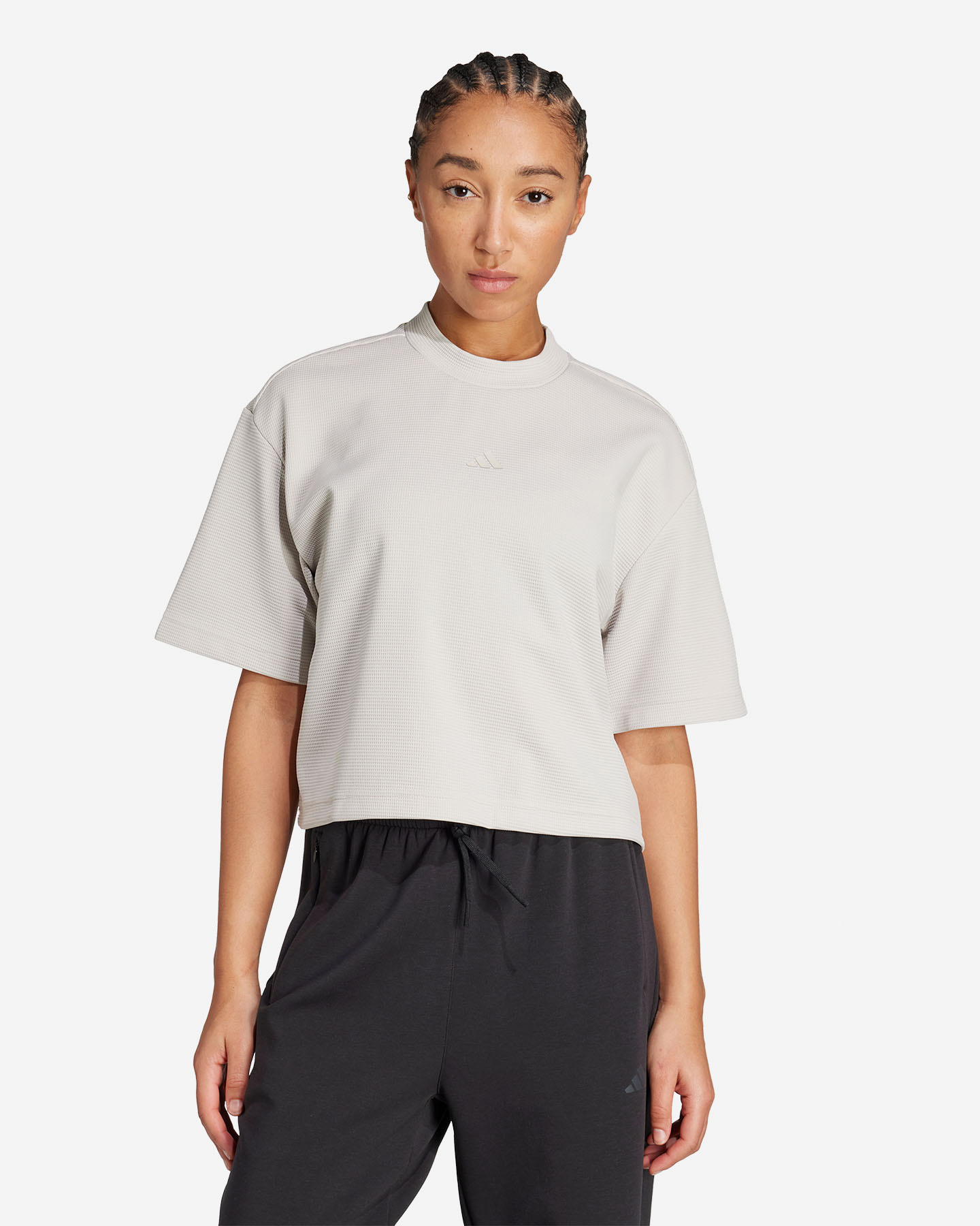 T-shirt training ADIDAS CROP YOGA W - Beige - 1 | Cisalfa Sport