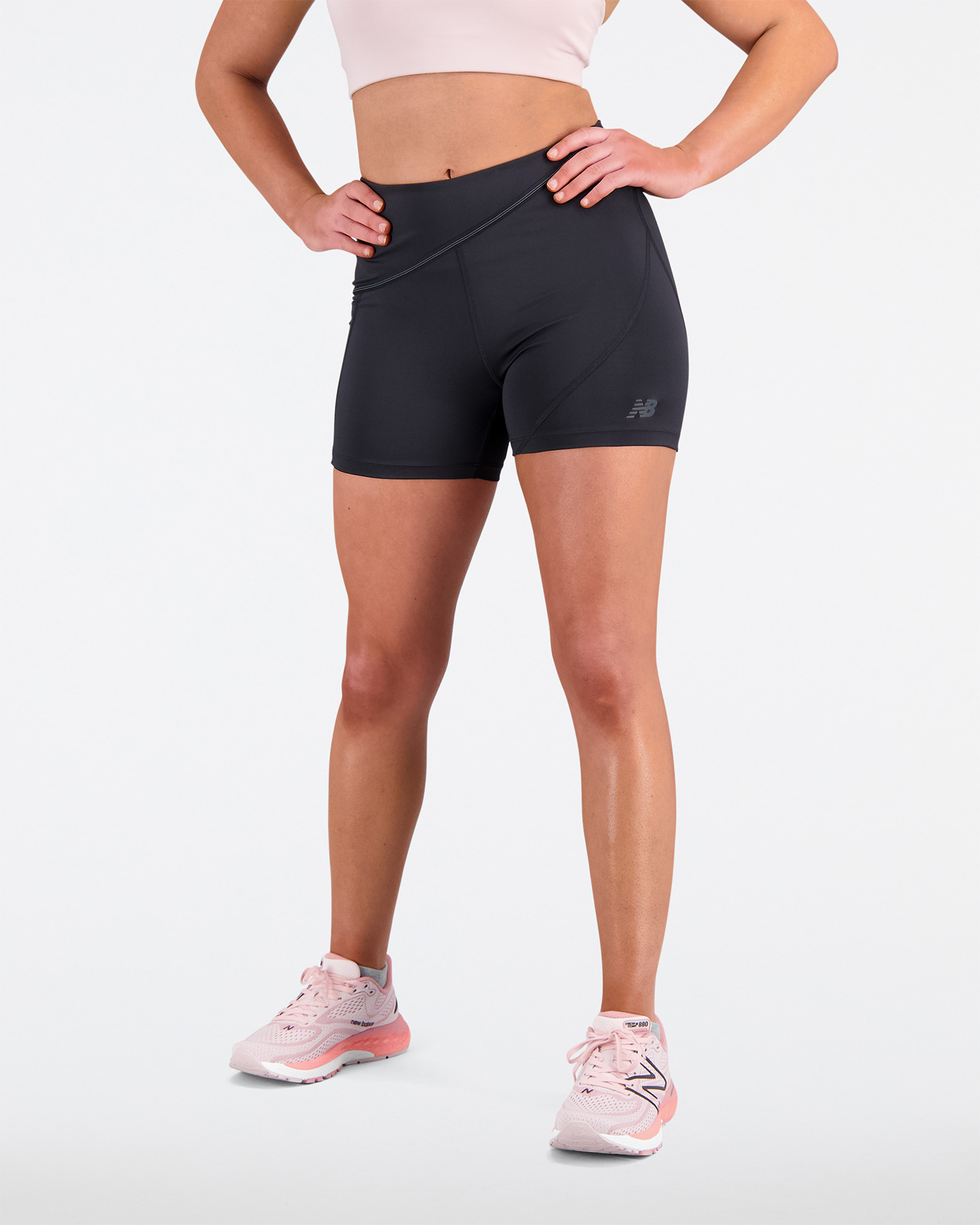 Short running NEW BALANCE Q SPEED SHAPE SHIELD 4 W - Nero - 1 | Cisalfa Sport