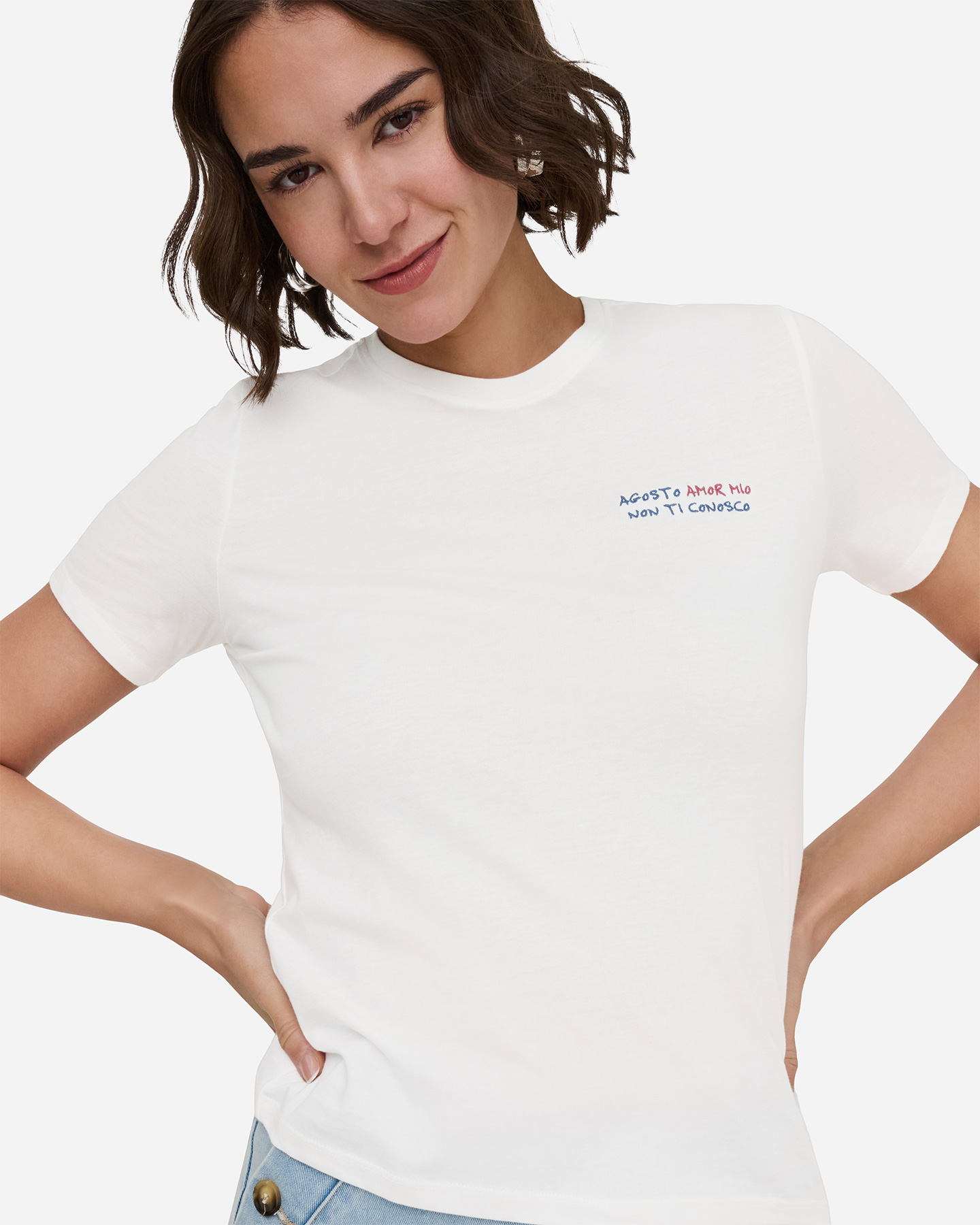 T-shirt ONLY MIRA W - Bianco - 5 | Cisalfa Sport