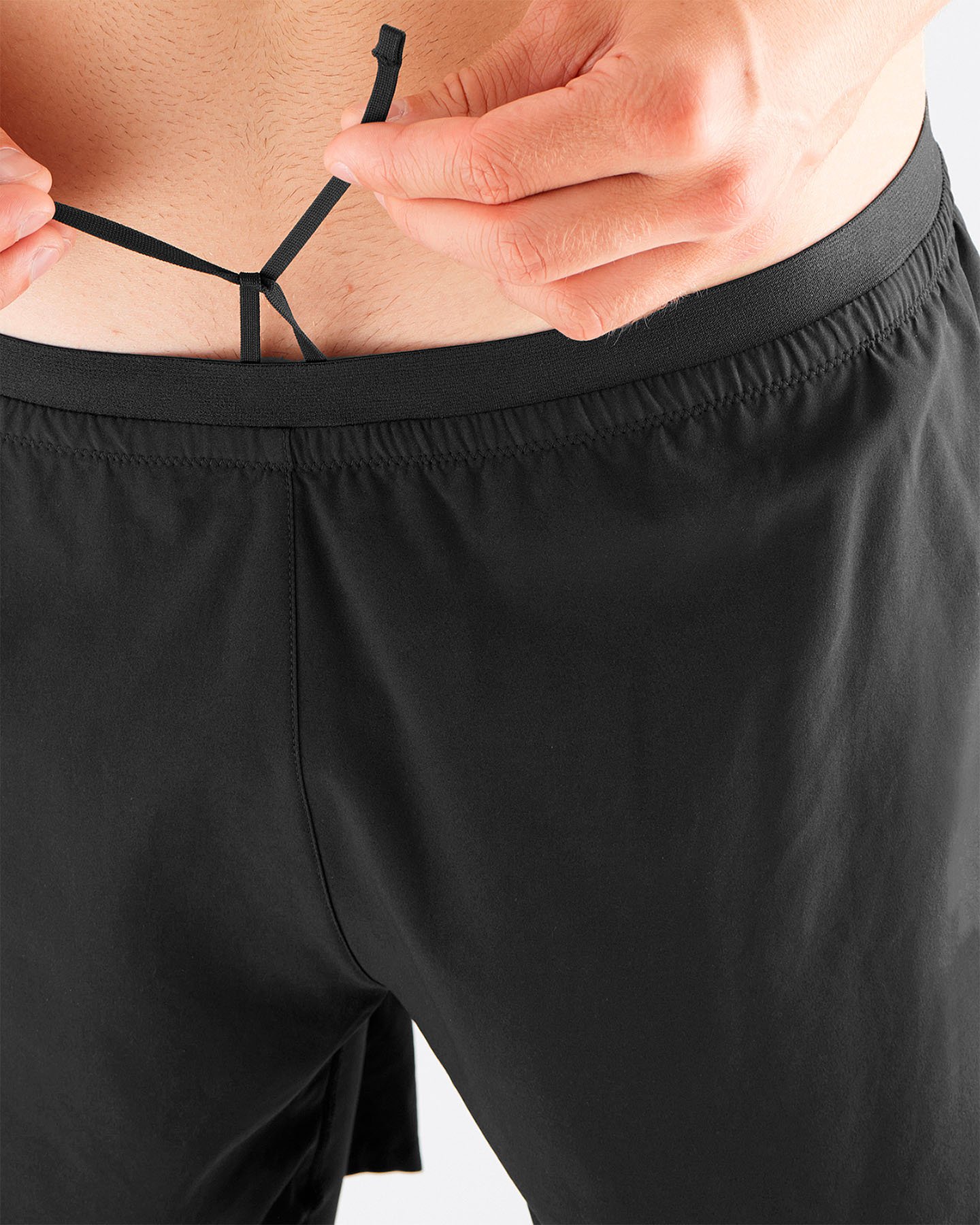 Short running SALOMON CROSSRUN TWINSKIN M - Nero - 4 | Cisalfa Sport