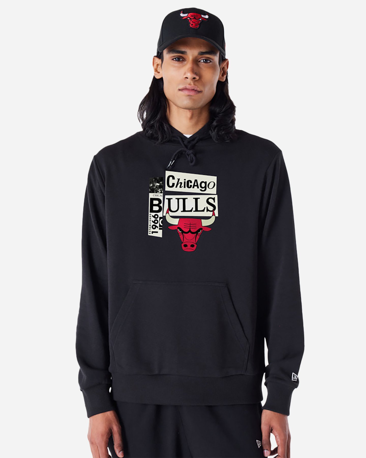 Felpa nba NEW ERA 9FORTY NEWSPAPER BULLS M - Nero - 0 | Cisalfa Sport