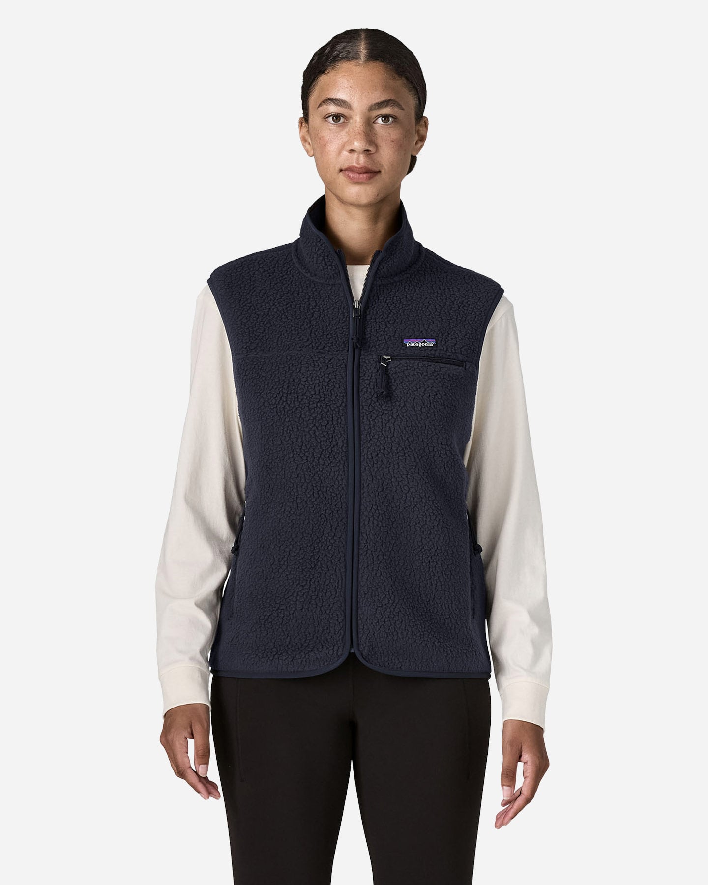Retro Pile W - Gilet - Donna - Blu
