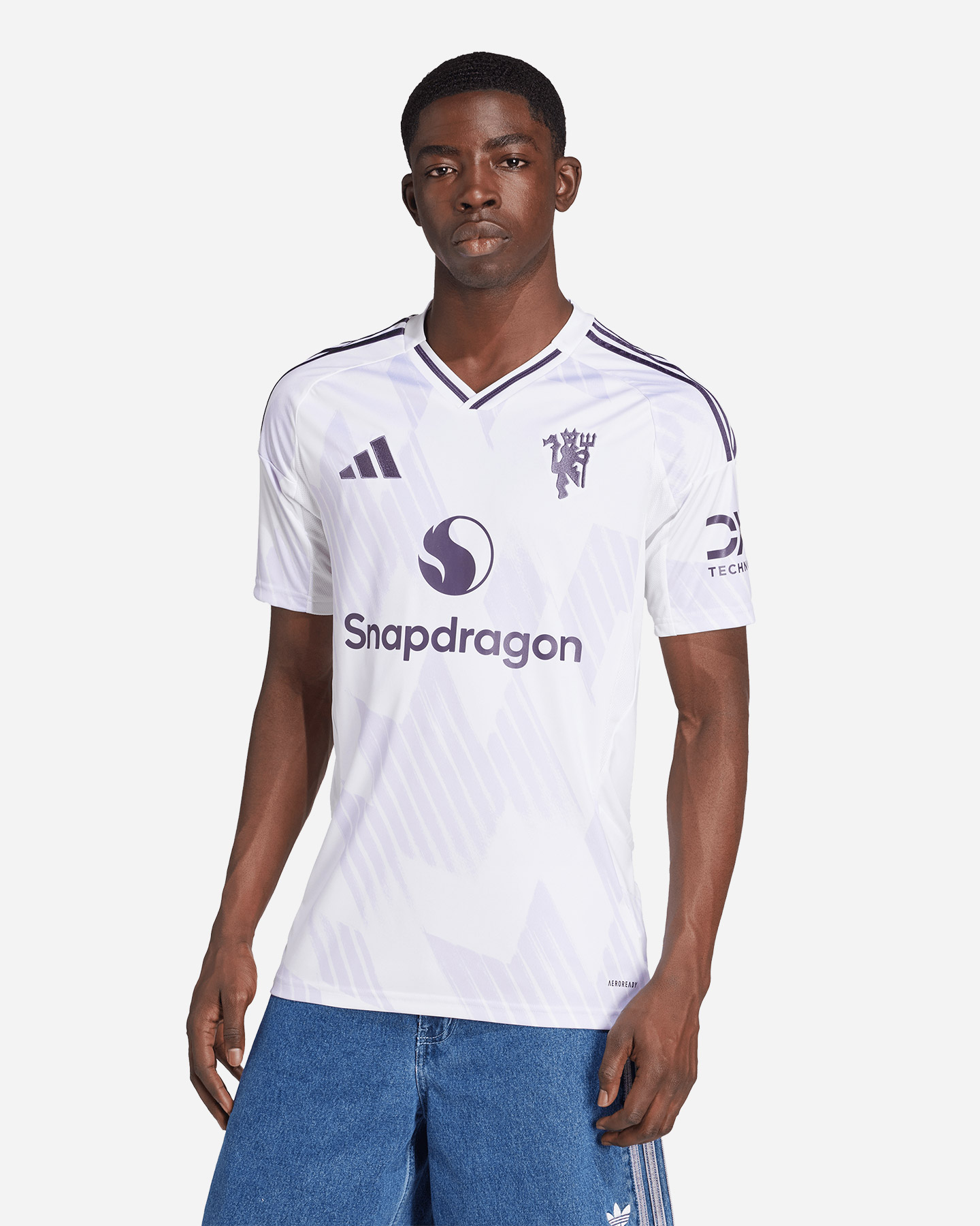 Maglia calcio ufficiale ADIDAS MANCHESTER UNITED AWAY 25-26 M - Bianco - 2 | Cisalfa Sport