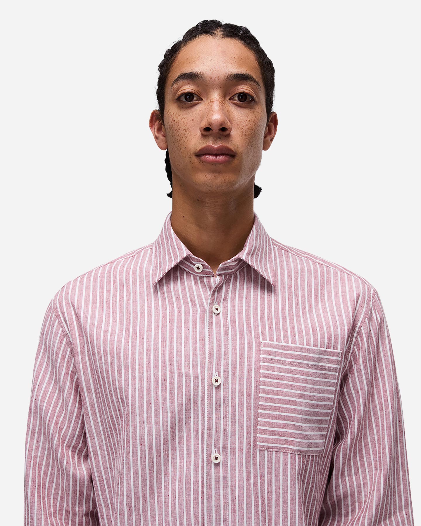 Camicia NAPAPIJRI BROLIO STRIPE M - Marrone - 5 | Cisalfa Sport