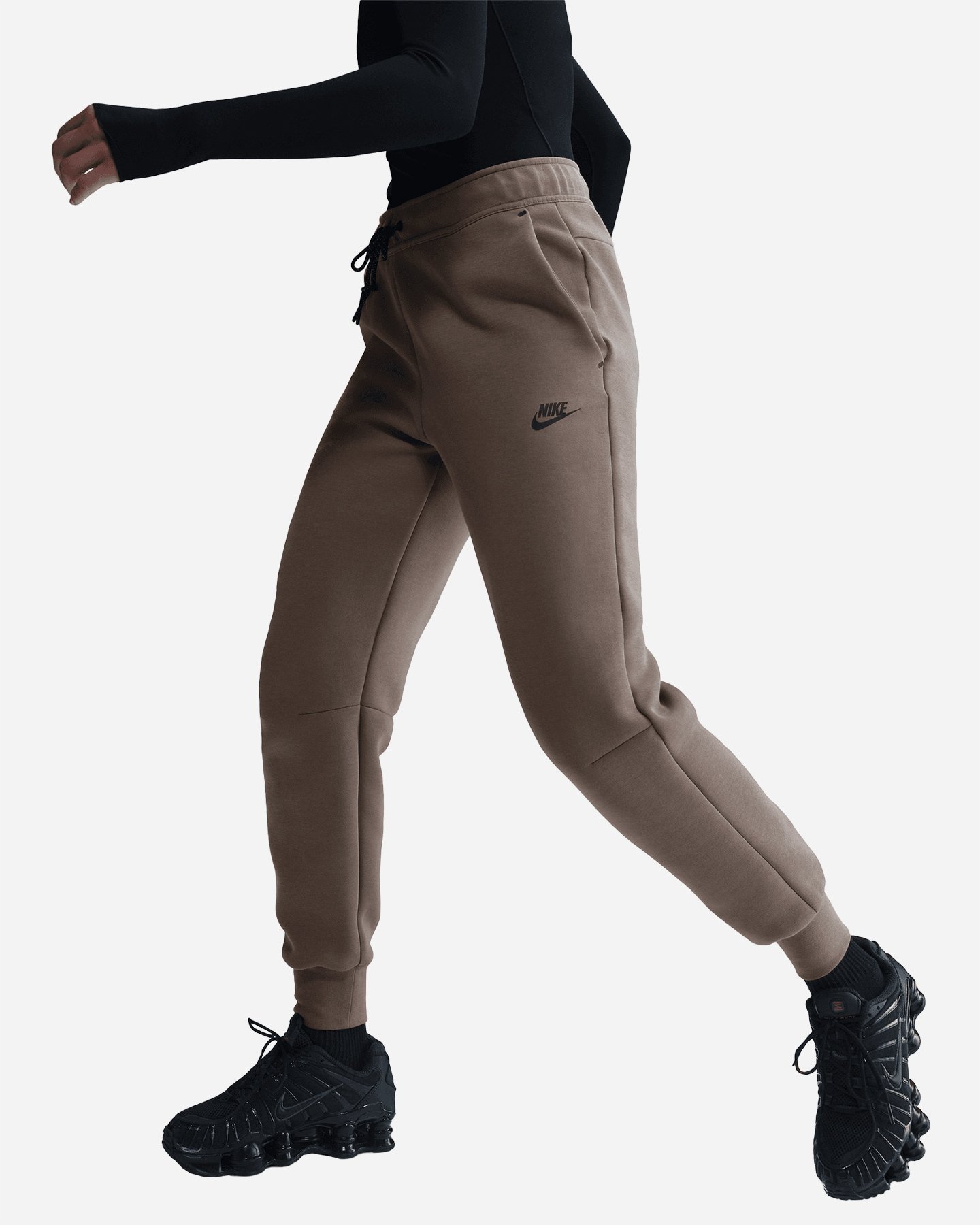 Pantalone NIKE TECH FLEECE W - Marrone - 2 | Cisalfa Sport