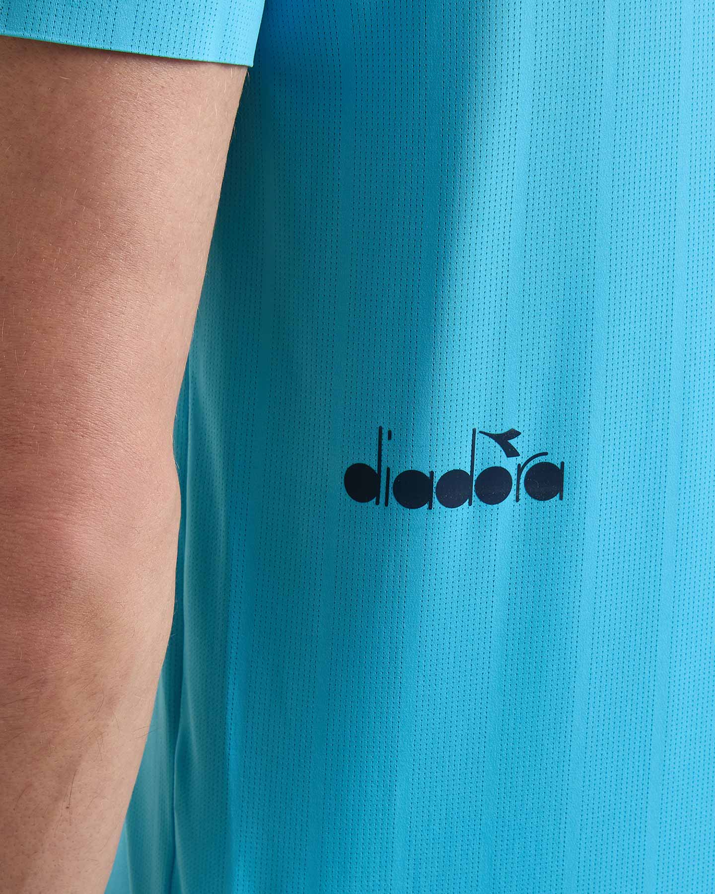T-shirt tennis DIADORA ICON M - Azzurro - 5 | Cisalfa Sport