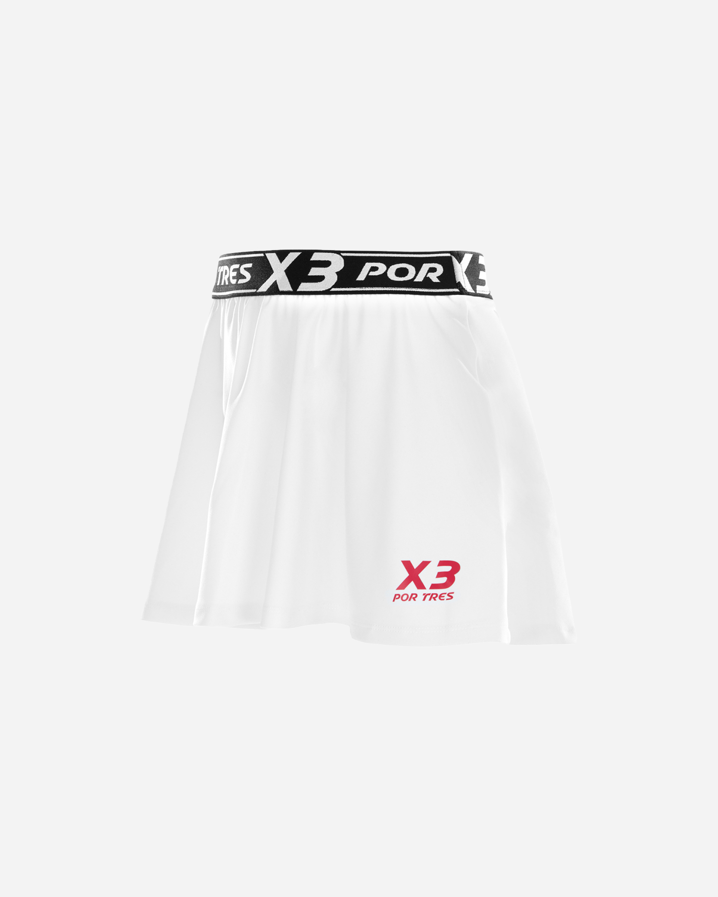 Bottom tennis X3 POR TRES SANTANDER W - S4137883-WHITE/PINK - 0 | Cisalfa Sport