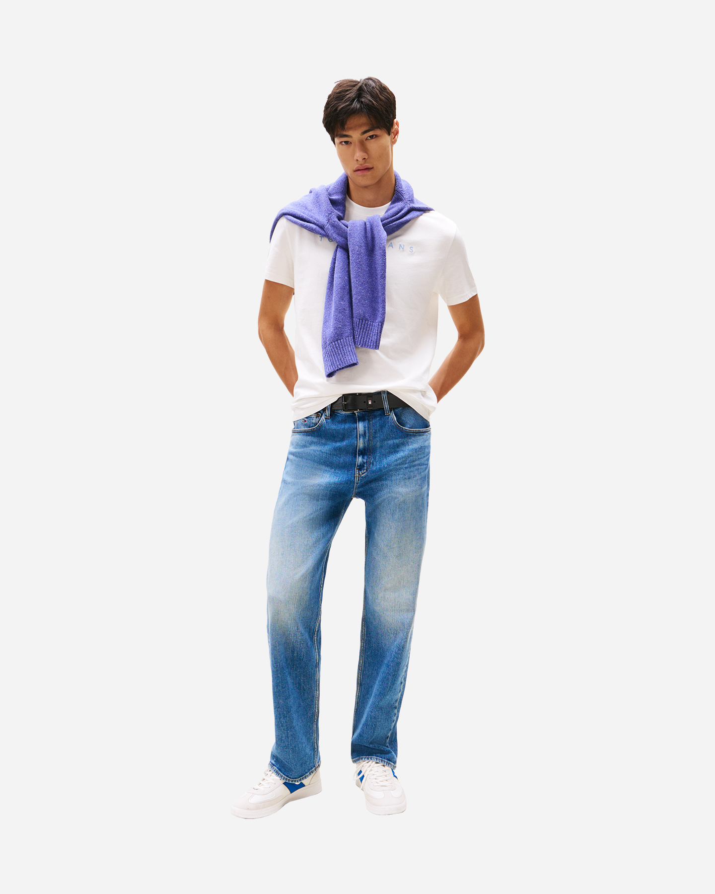 T-shirt TOMMY HILFIGER LINEAR LOGO M - Bianco - 2 | Cisalfa Sport