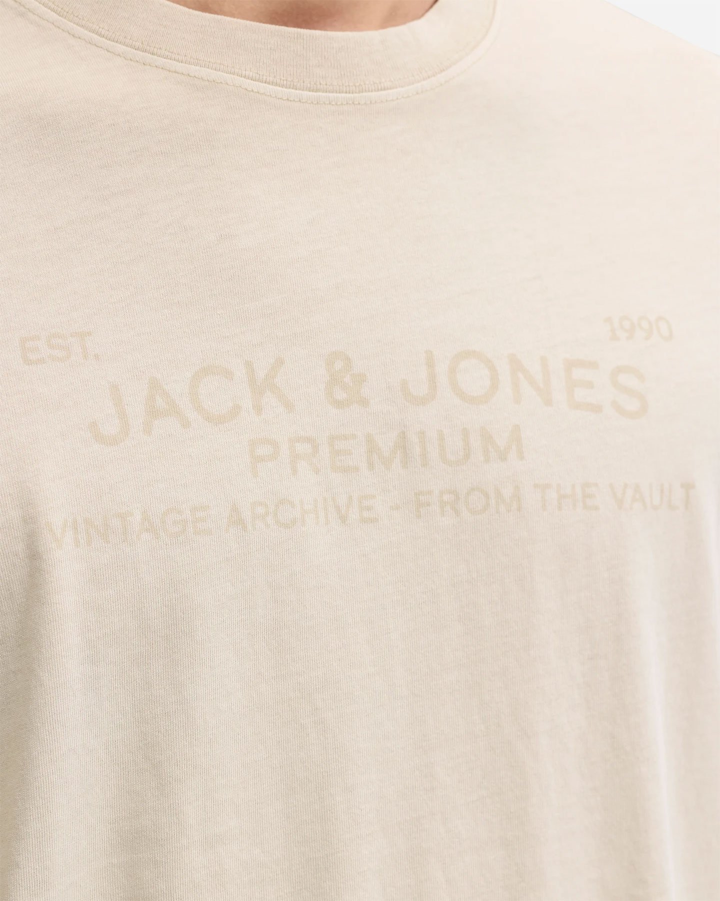 T-shirt JACK & JONES AIDEN M - Beige - 4 | Cisalfa Sport