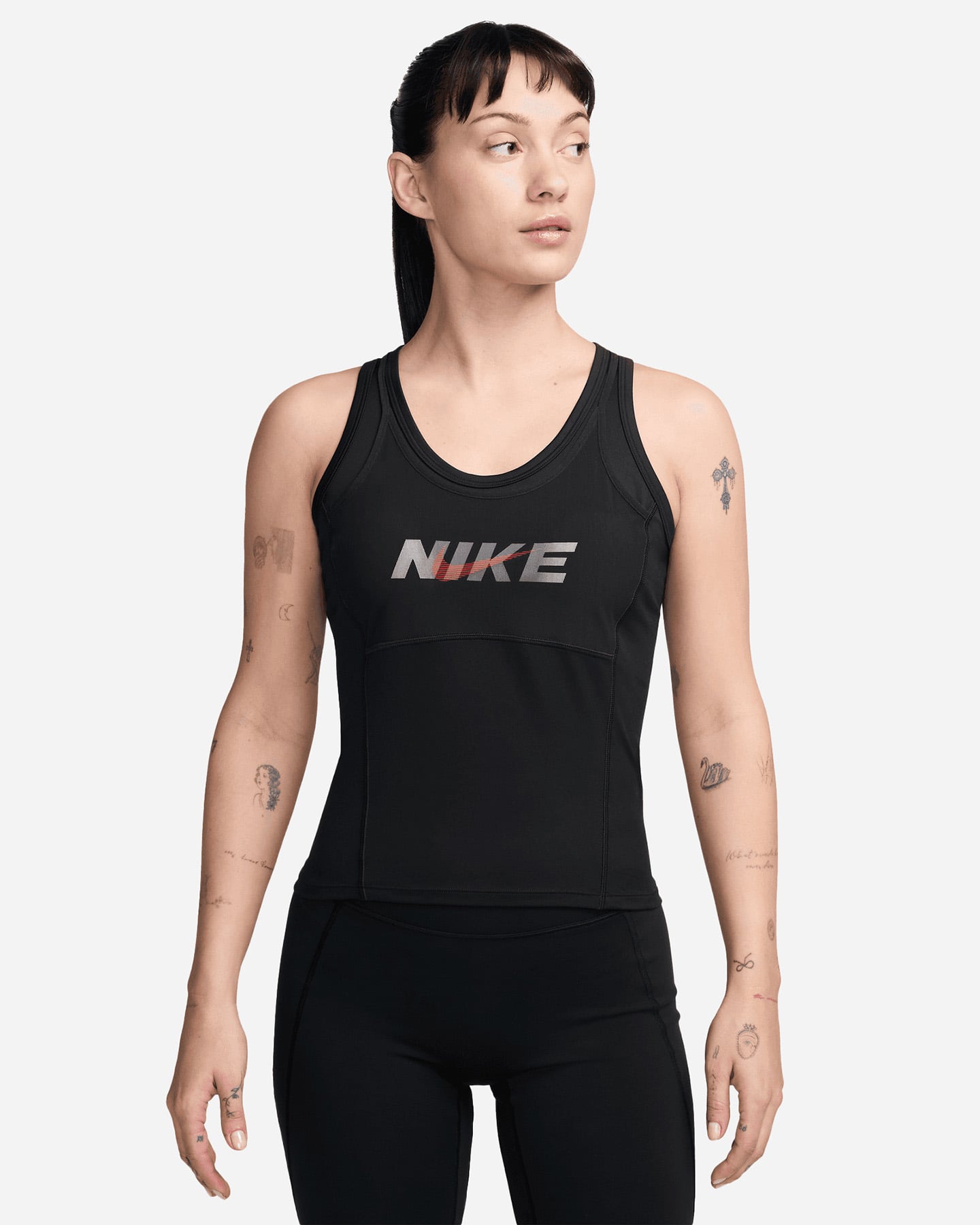 Dri Fit One Big Logo W - Canotta Training - Donna - Nero