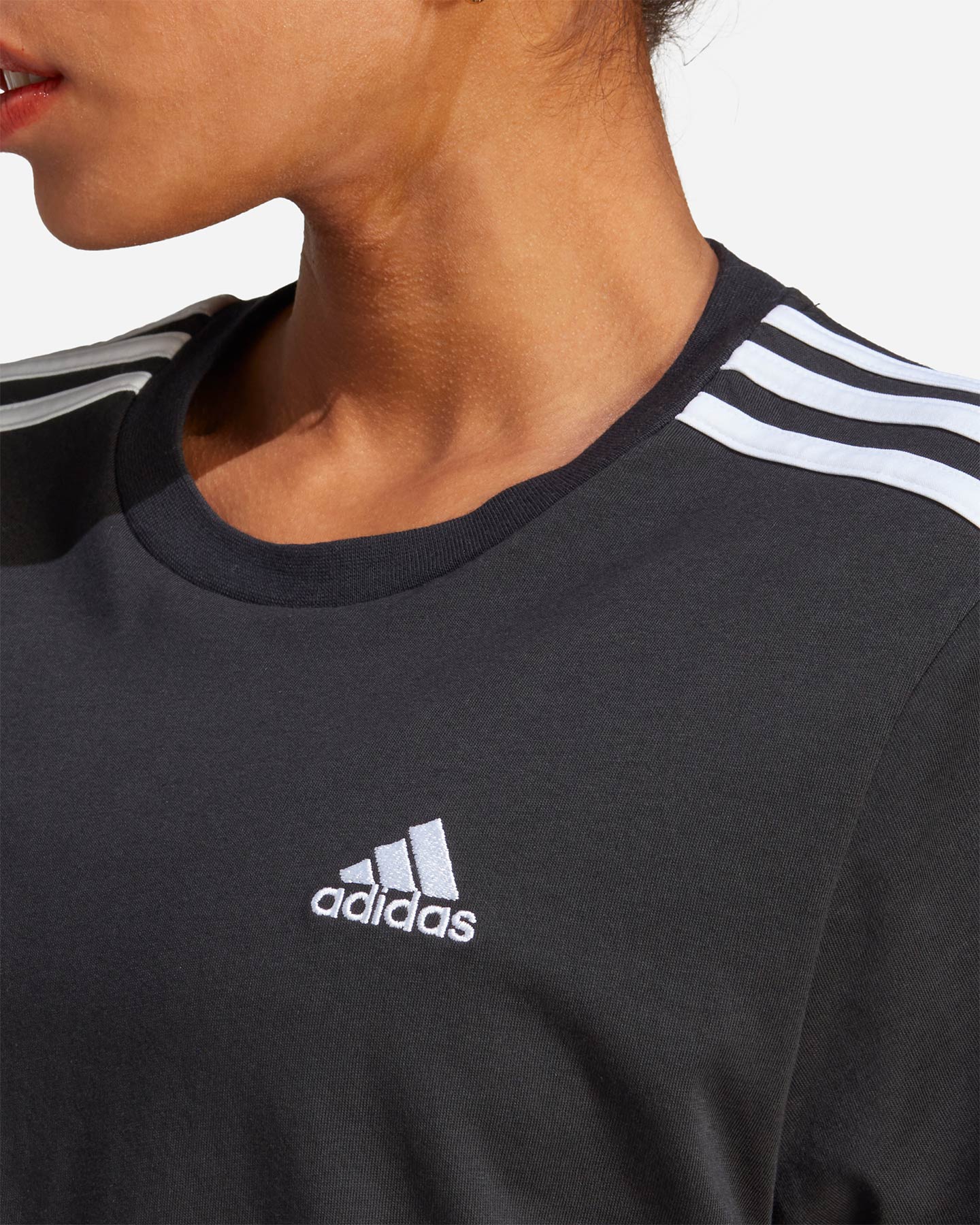 T-shirt ADIDAS 3STRIPES W - Nero - 4 | Cisalfa Sport