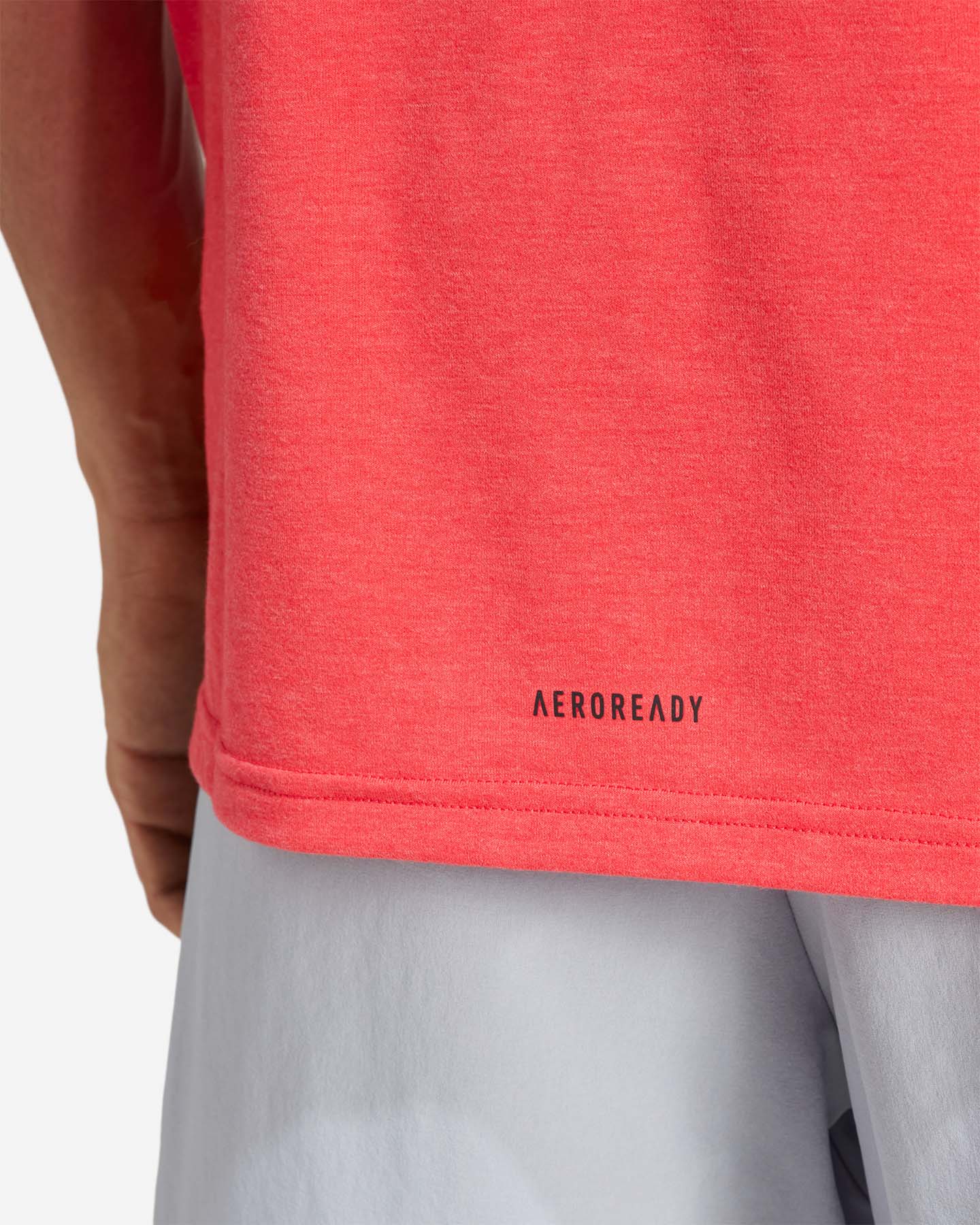 T-shirt training ADIDAS SMALL LOGO M - Rosso - 5 | Cisalfa Sport