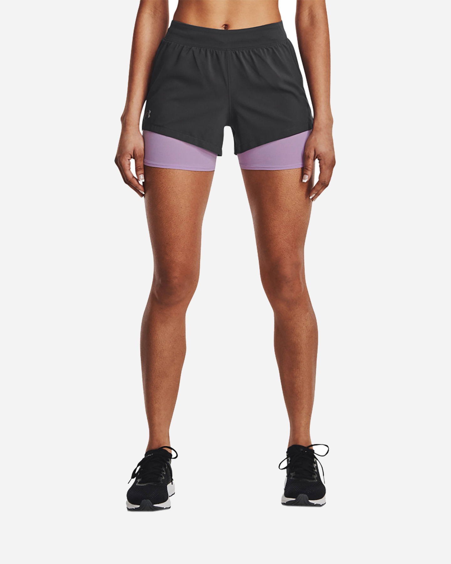 Short running UNDER ARMOUR 2IN1 ISOCHILL W - Nero - 0 | Cisalfa Sport