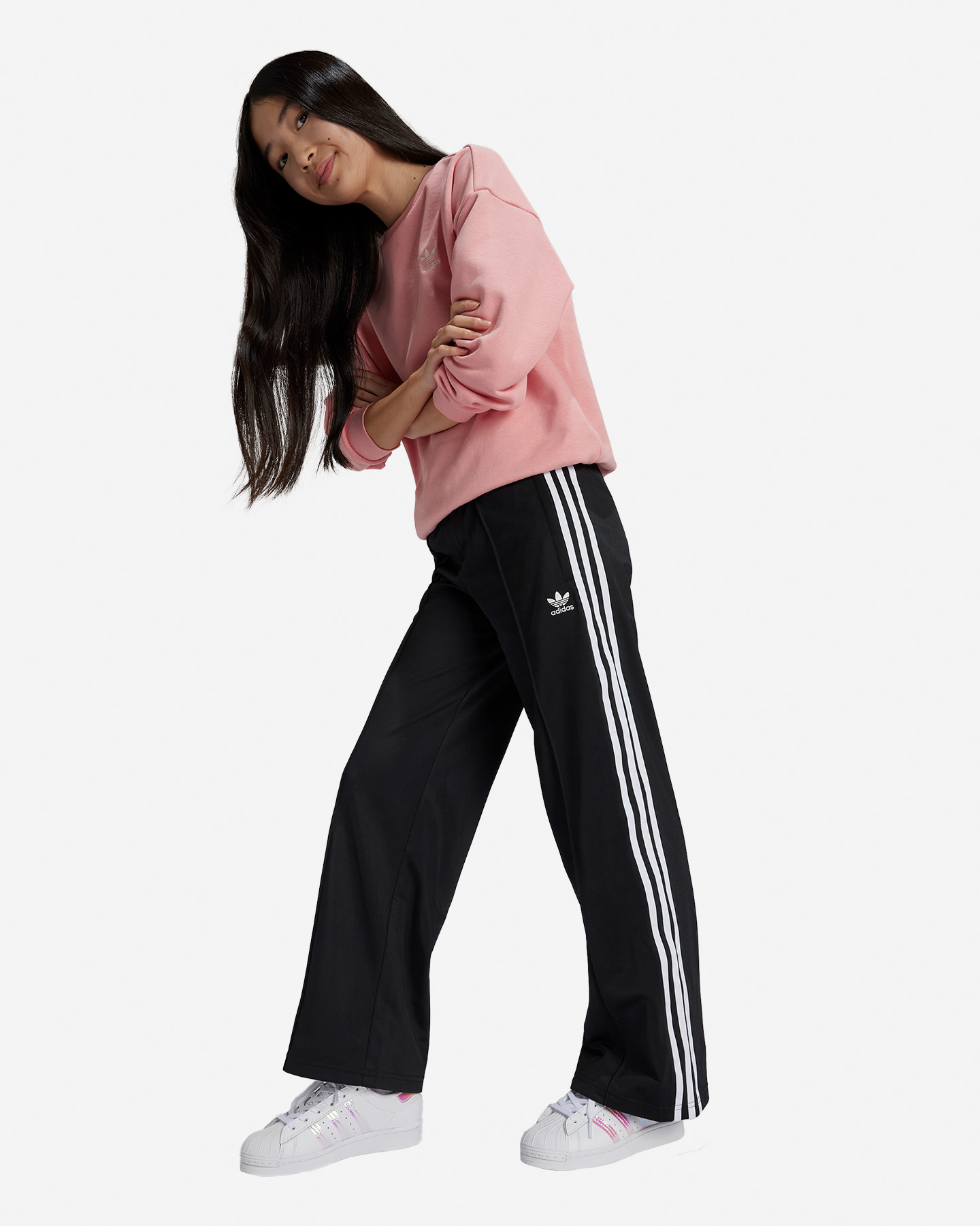 Pantalone ADIDAS WIDE JR - Nero - 3 | Cisalfa Sport