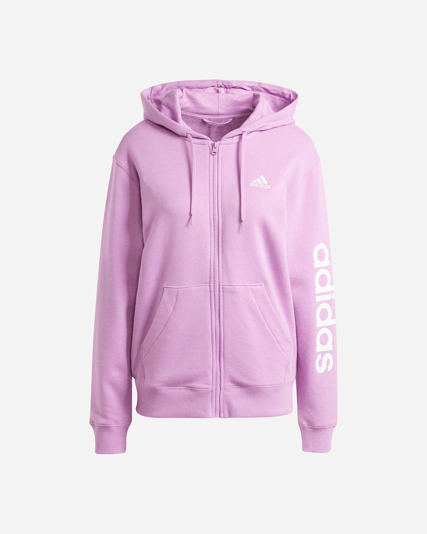 Felpa ADIDAS ESSENTIALS LINEAR W - Viola - 0 | Cisalfa Sport