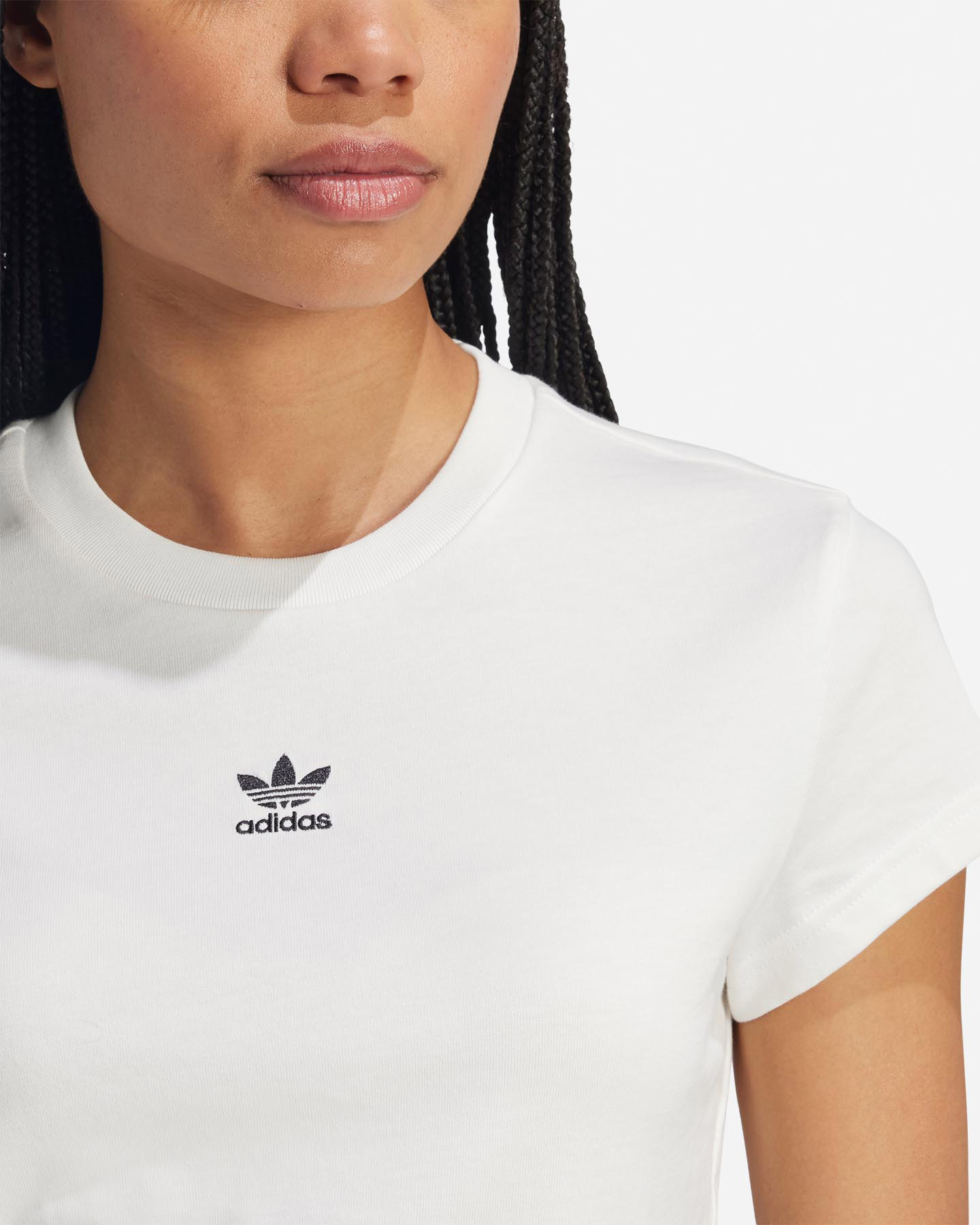 T-shirt ADIDAS SMALL LOGO SLIM W - Bianco - 4 | Cisalfa Sport