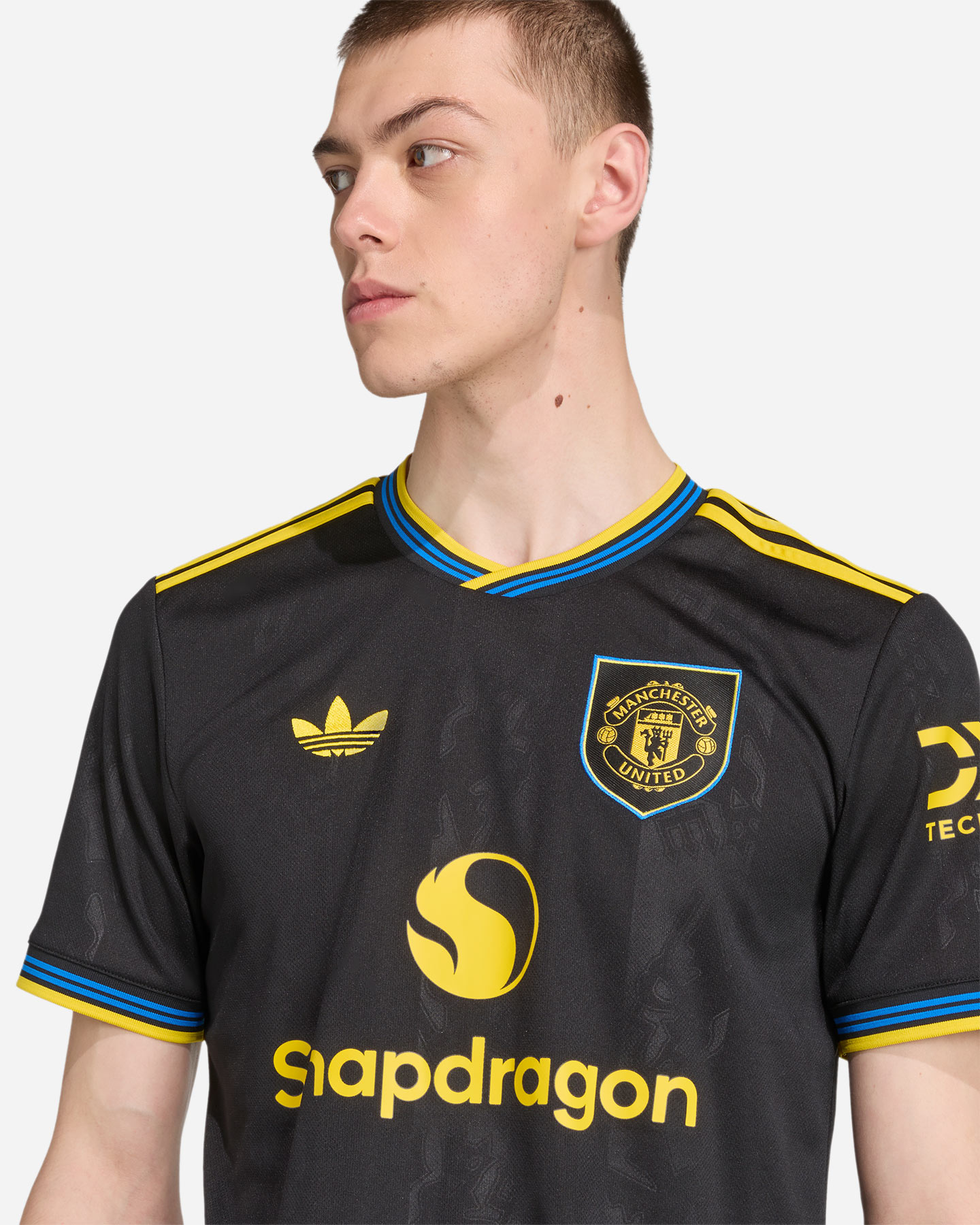 Maglia calcio ufficiale ADIDAS MANCHESTER UNITED THIRD 25-26 M - Nero - 4 | Cisalfa Sport