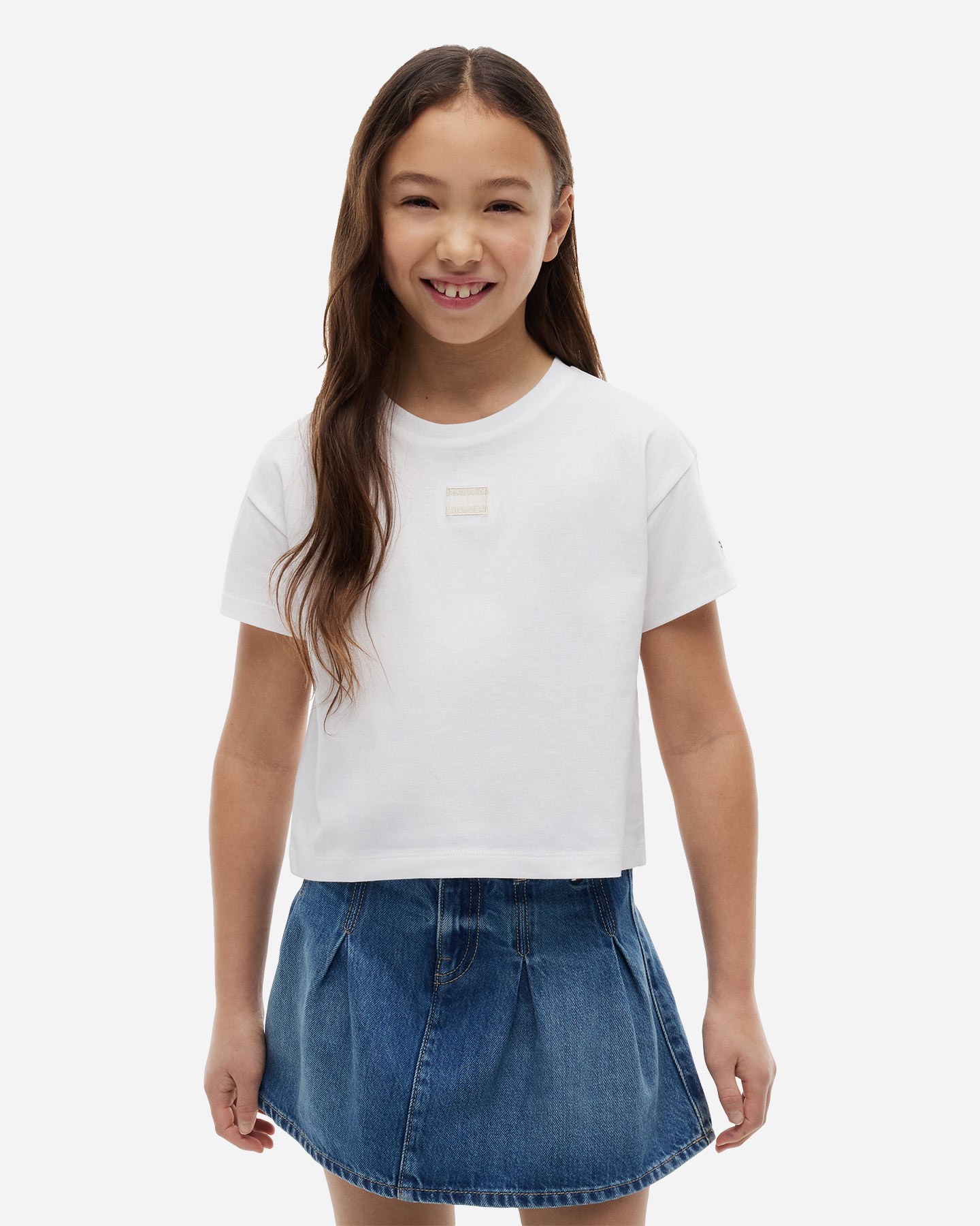 T-shirt TOMMY HILFIGER BOXY TONAL FLAG JR - Bianco - 1 | Cisalfa Sport
