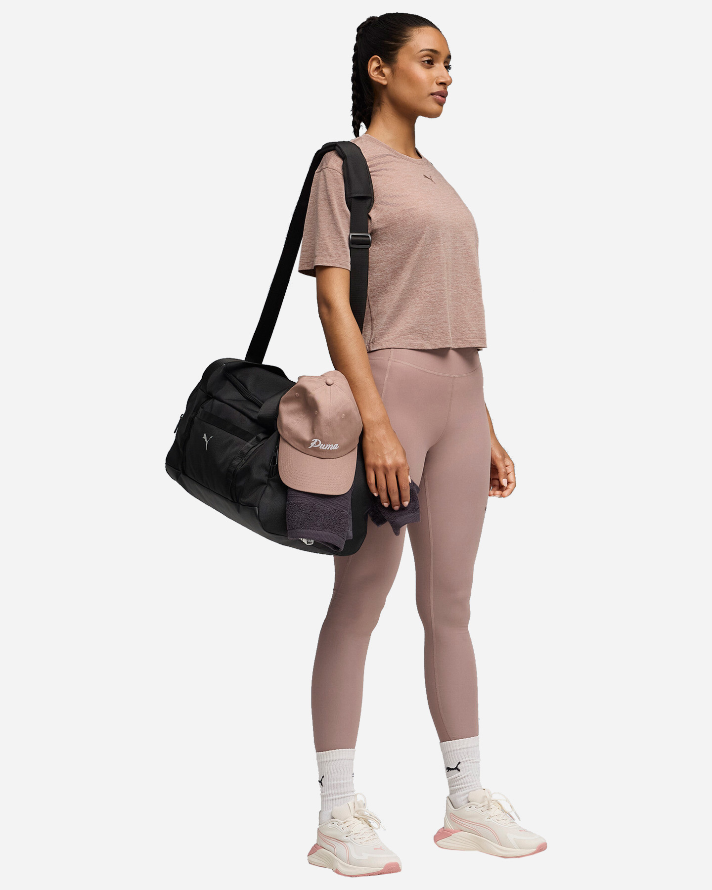 T-shirt training PUMA CLOUDSPUN W - Beige - 2 | Cisalfa Sport