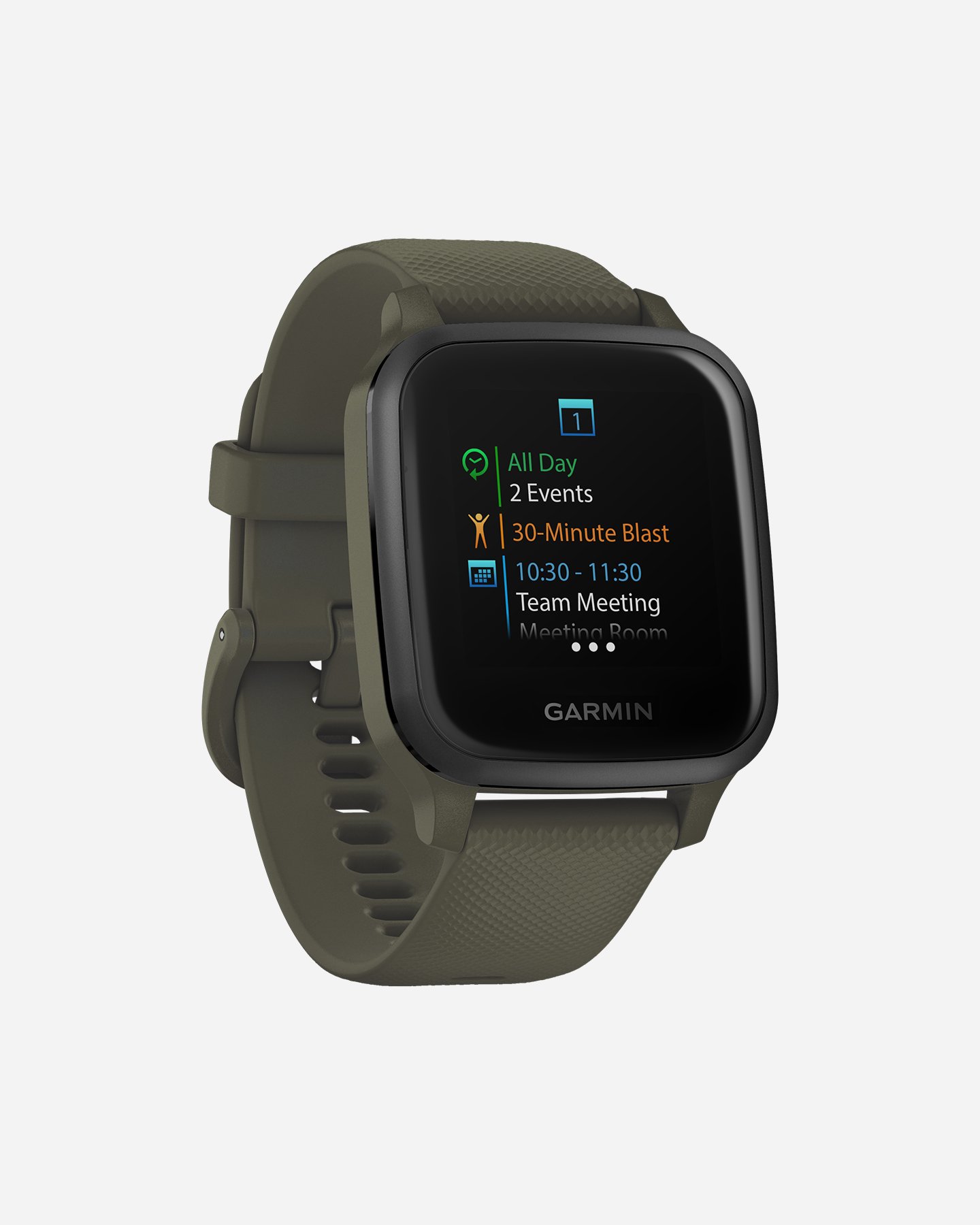 Orologio multifunzione GARMIN VENU SQ MUSIC SLATE MOSS  - Nero - 3 | Cisalfa Sport