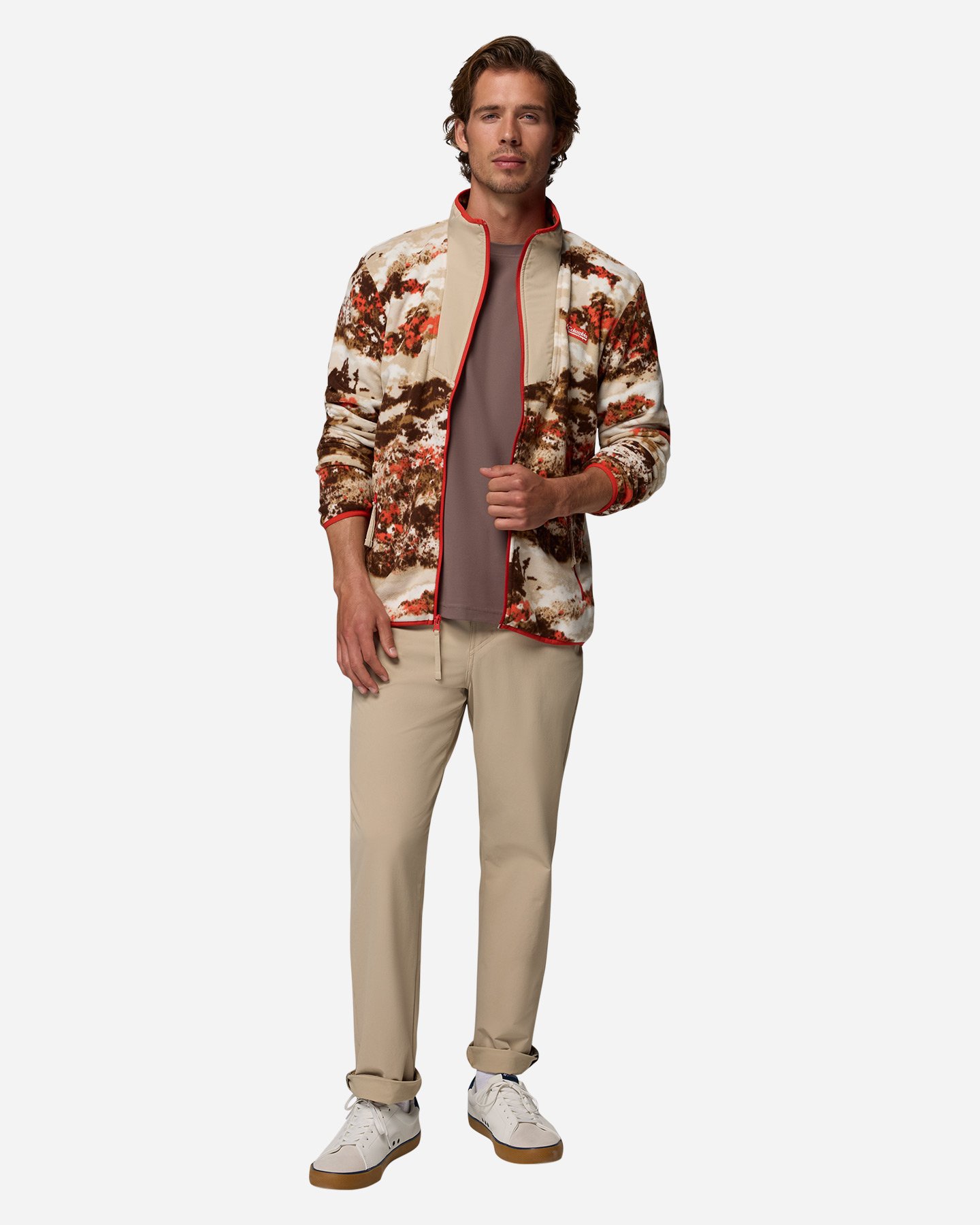 Pile COLUMBIA SEQUOIA GROVE PRINTED M - Rosso - 4 | Cisalfa Sport