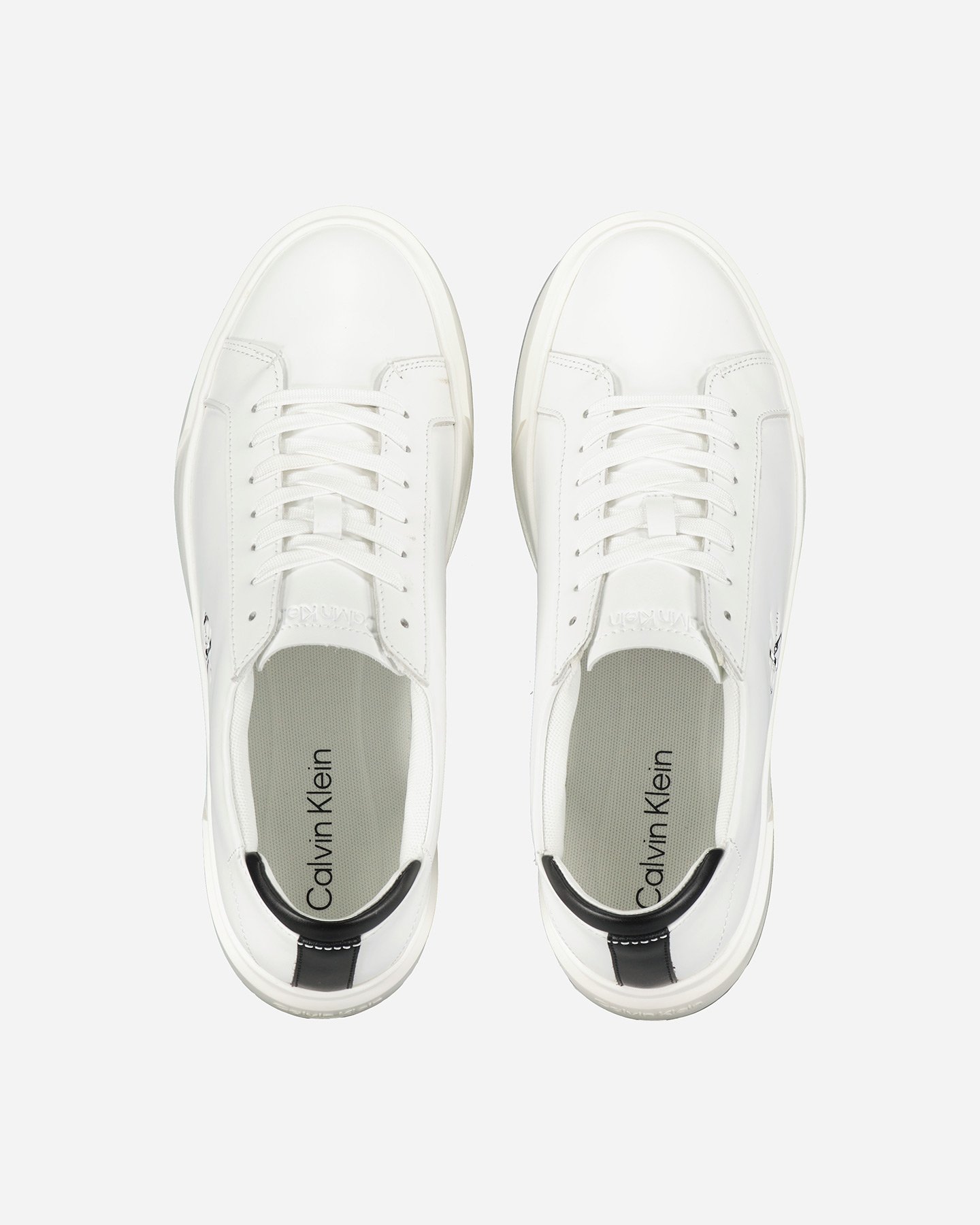 Scarpe sneakers CALVIN KLEIN JEANS BASKET CUPSOLE LACEUP LEATHER M - Bianco - 4 | Cisalfa Sport