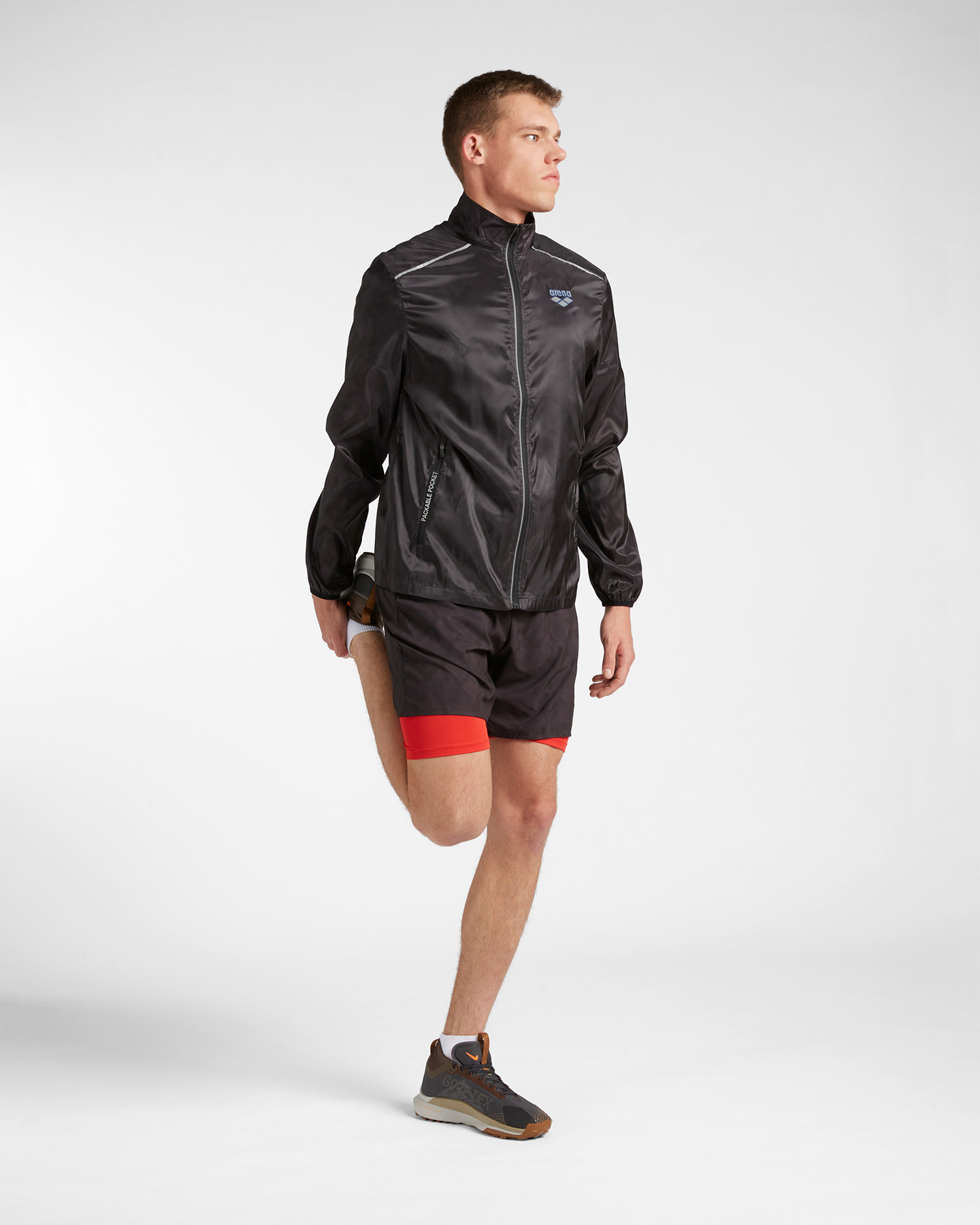 Giacca running ARENA ATHLETIC RUN M - Nero - 1 | Cisalfa Sport