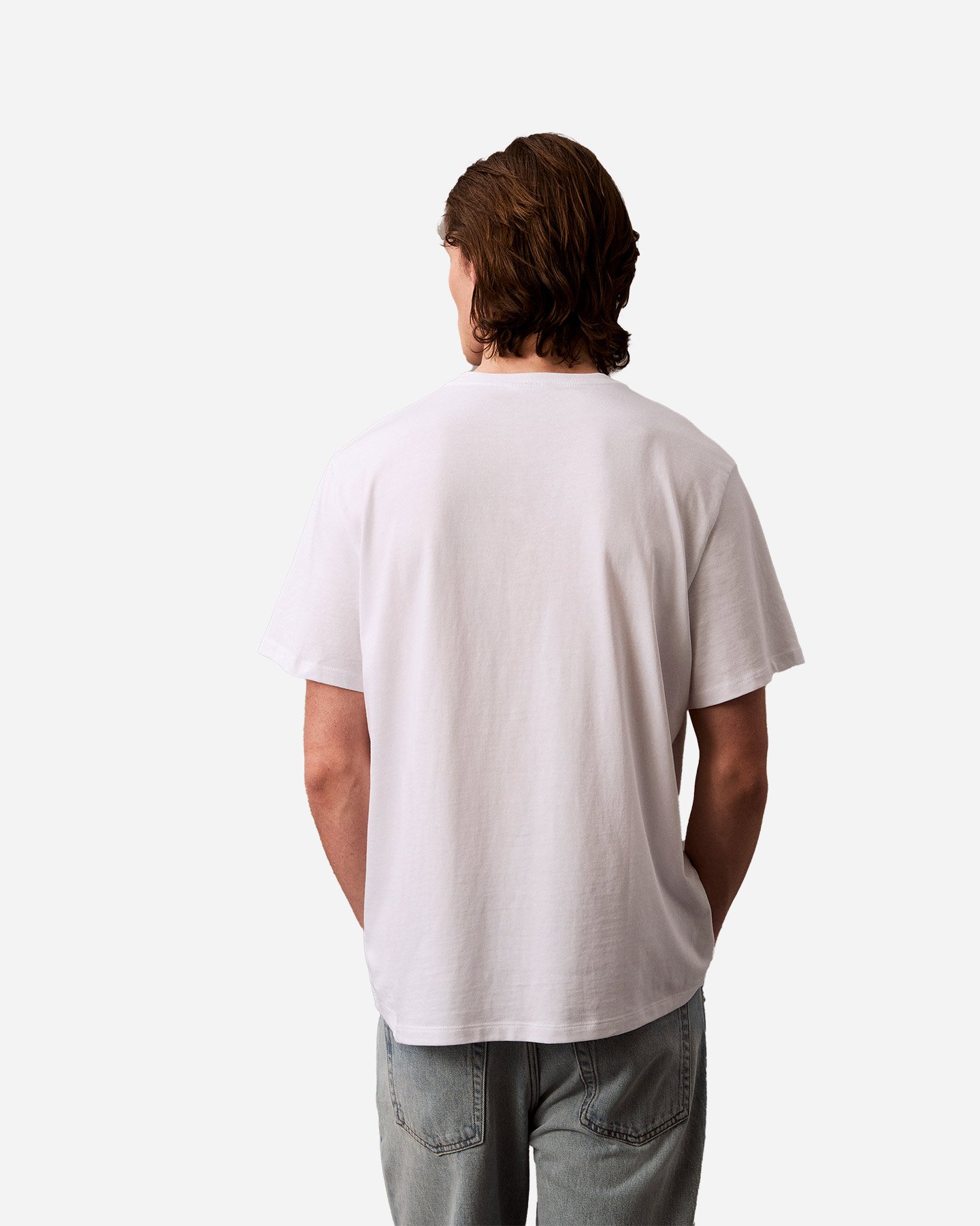 T-shirt CALVIN KLEIN JEANS MONOLOGO M - Bianco - 3 | Cisalfa Sport