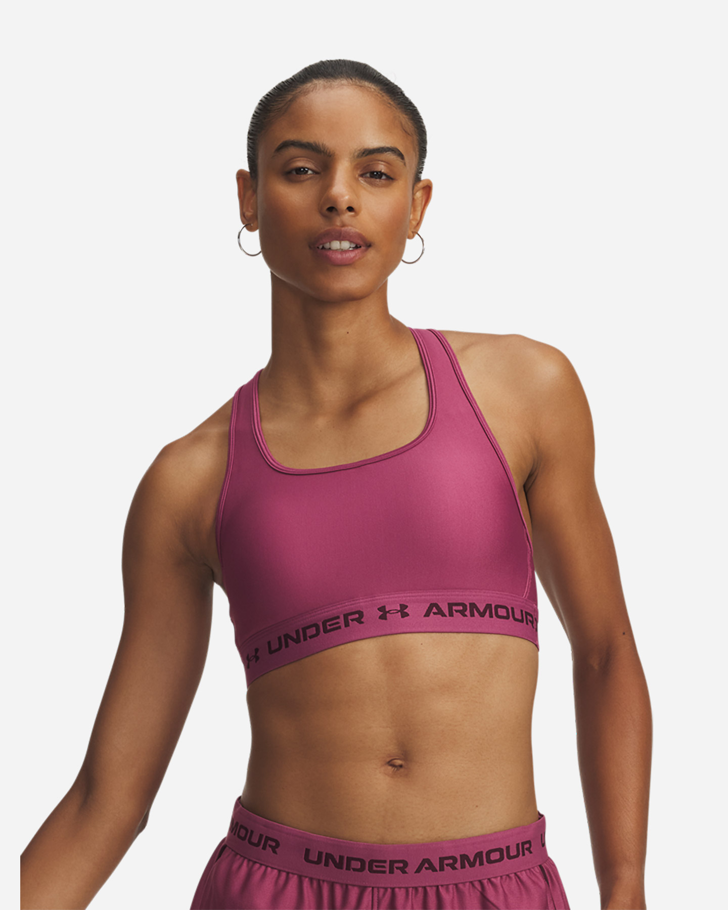 Bra training UNDER ARMOUR CROSSBACK W - Fucsia - 0 | Cisalfa Sport