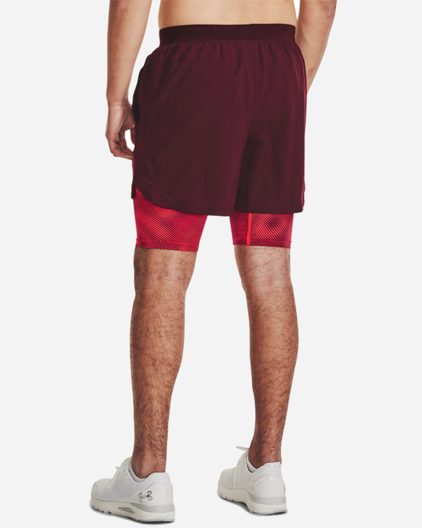 Short running UNDER ARMOUR LAUNCH 5 2IN1 M - Rosso - 1 | Cisalfa Sport
