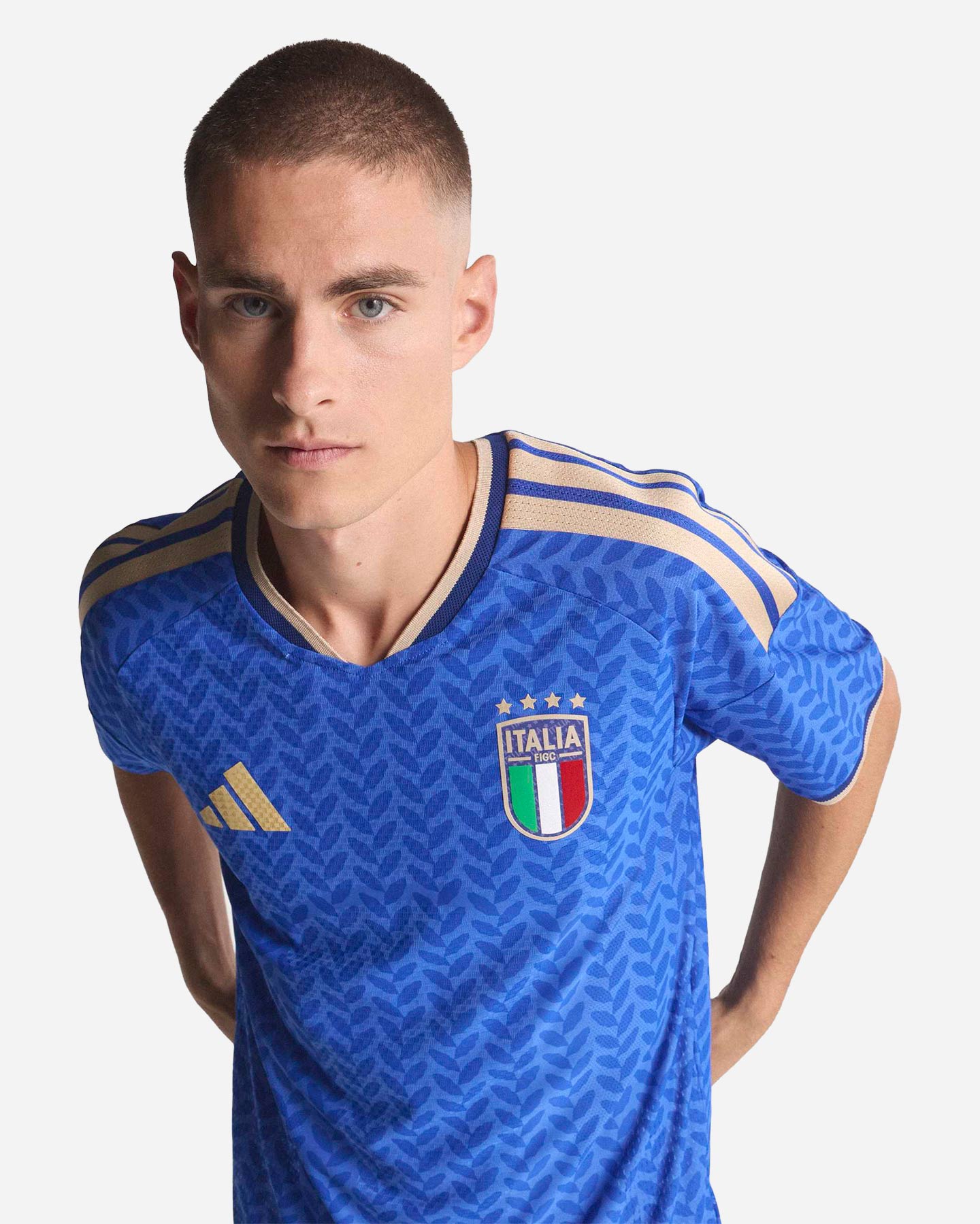 Maglia calcio ufficiale ADIDAS ITALIA FIGC HOME AUTENTICA M - Blu - 2 | Cisalfa Sport