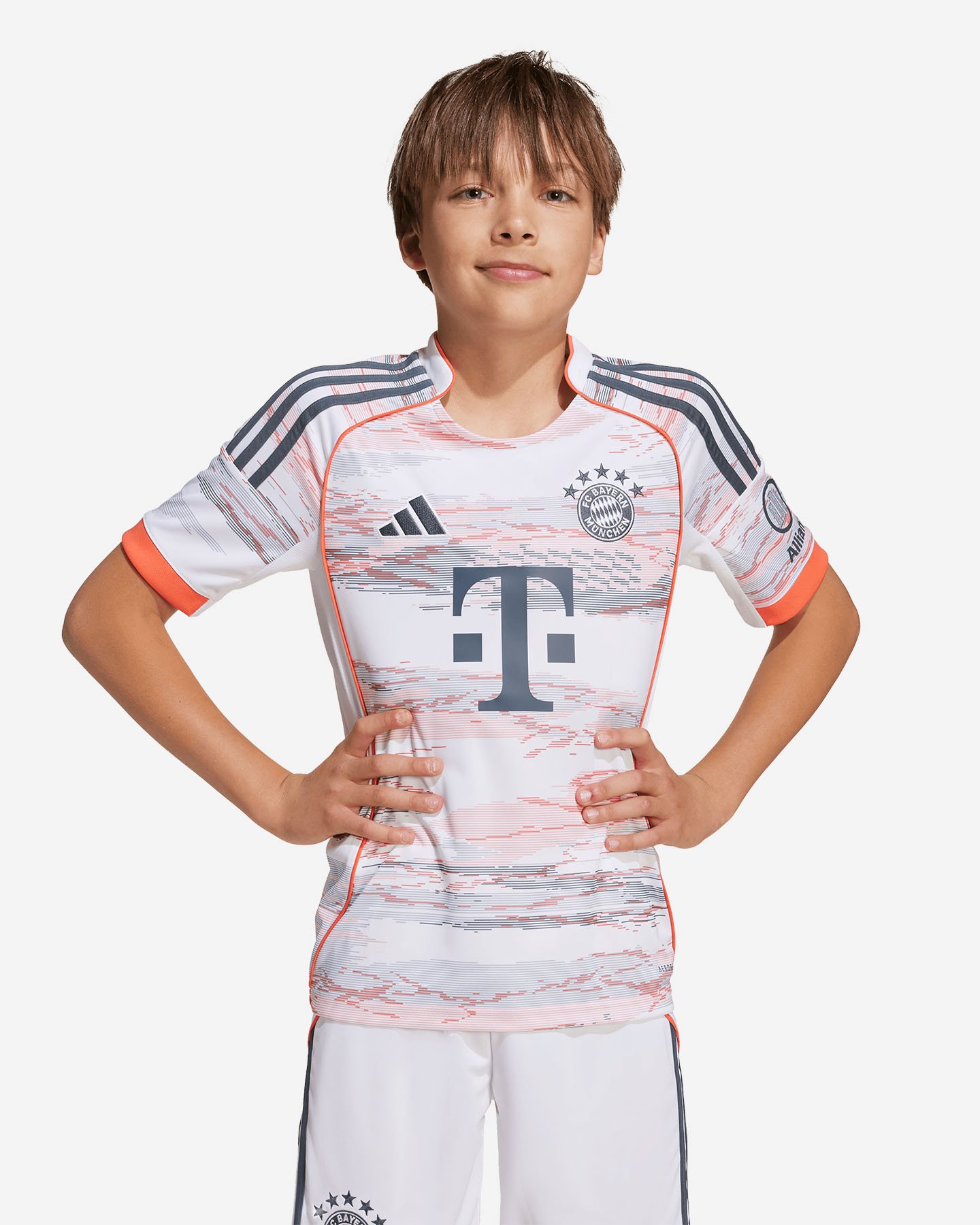 Maglia calcio ufficiale ADIDAS BAYERN MONACO AWAY 25-26 JR - Bianco - 2 | Cisalfa Sport