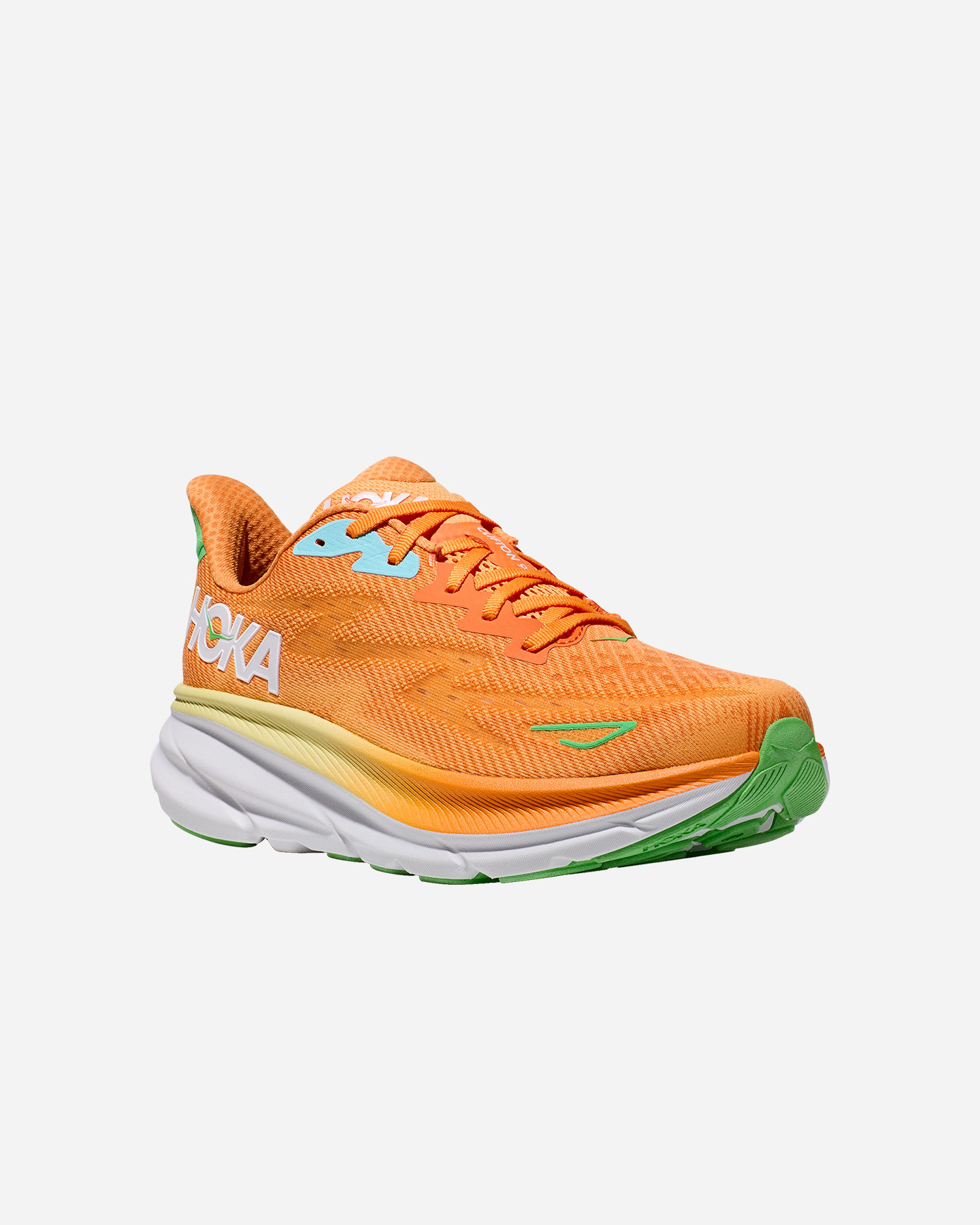Scarpe running HOKA CLIFTON 9 CALZATA LARGA M - Arancione - 1 | Cisalfa Sport