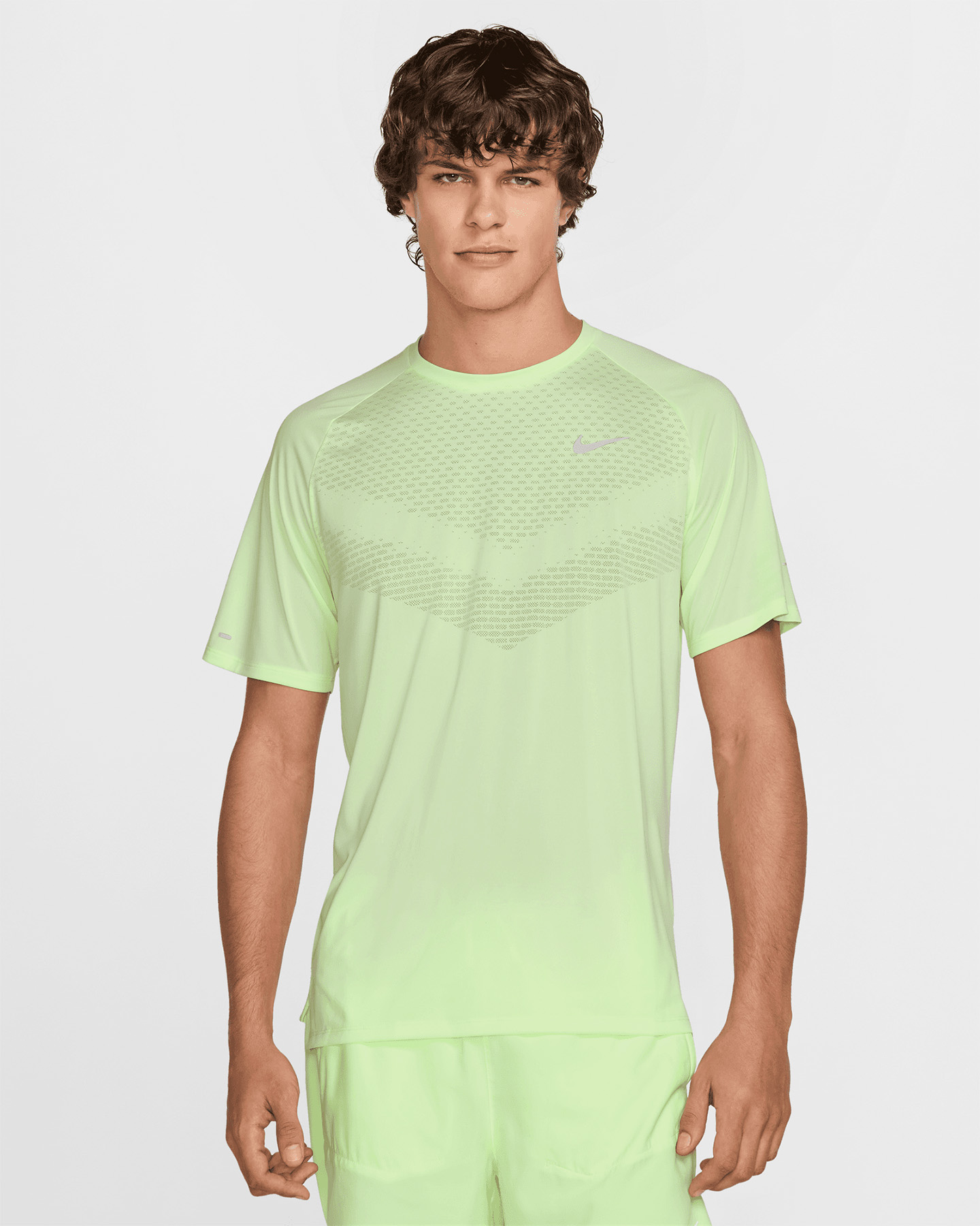 T-shirt running NIKE STRIDE M - Giallo - 0 | Cisalfa Sport