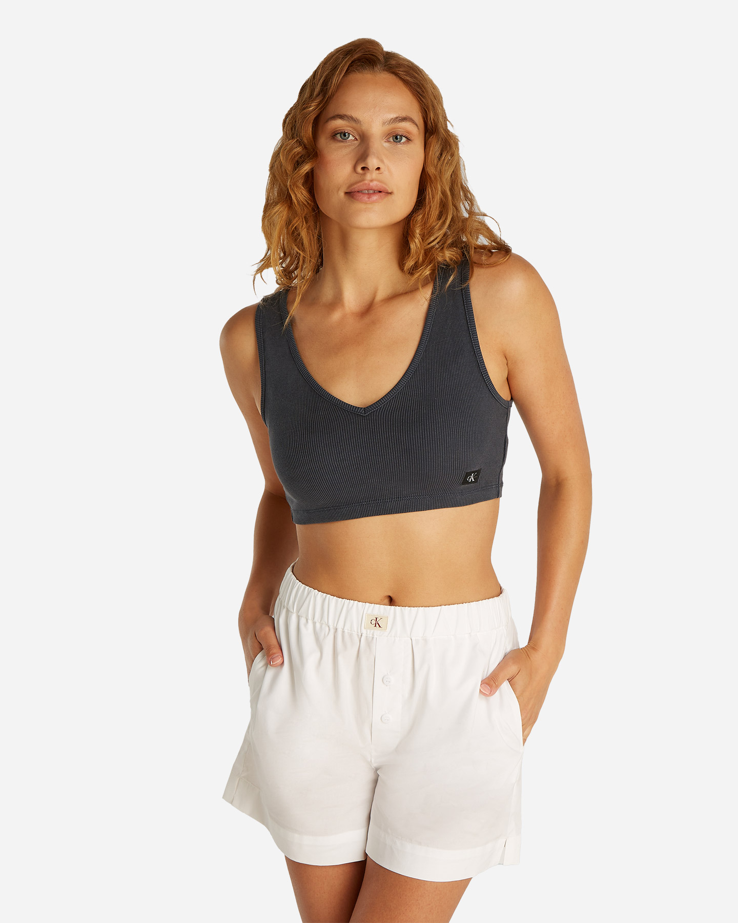 Canotta CALVIN KLEIN JEANS LABEL RIB W - Nero - 2 | Cisalfa Sport