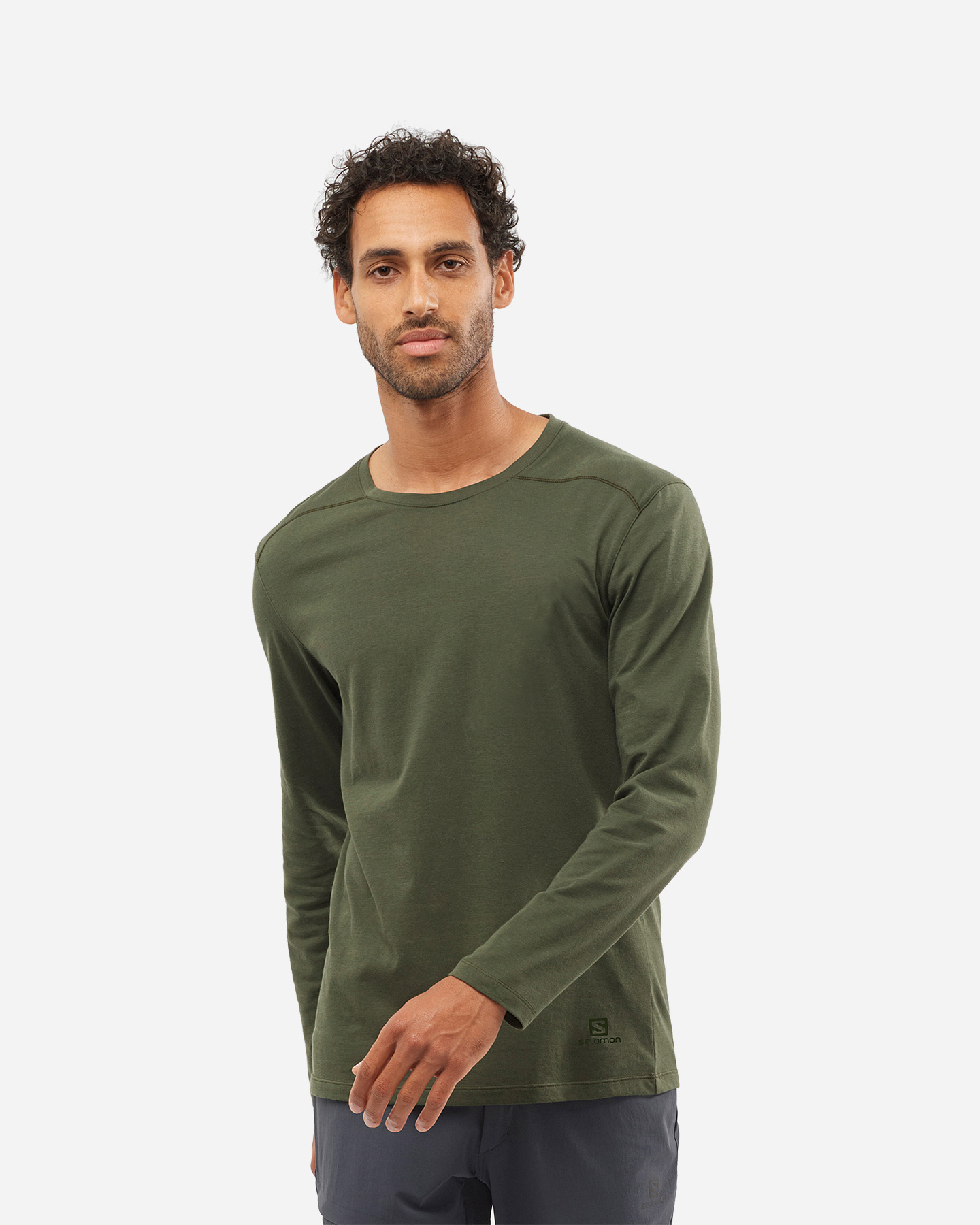 Felpa SALOMON ESSENTIAL M - Verde - 2 | Cisalfa Sport